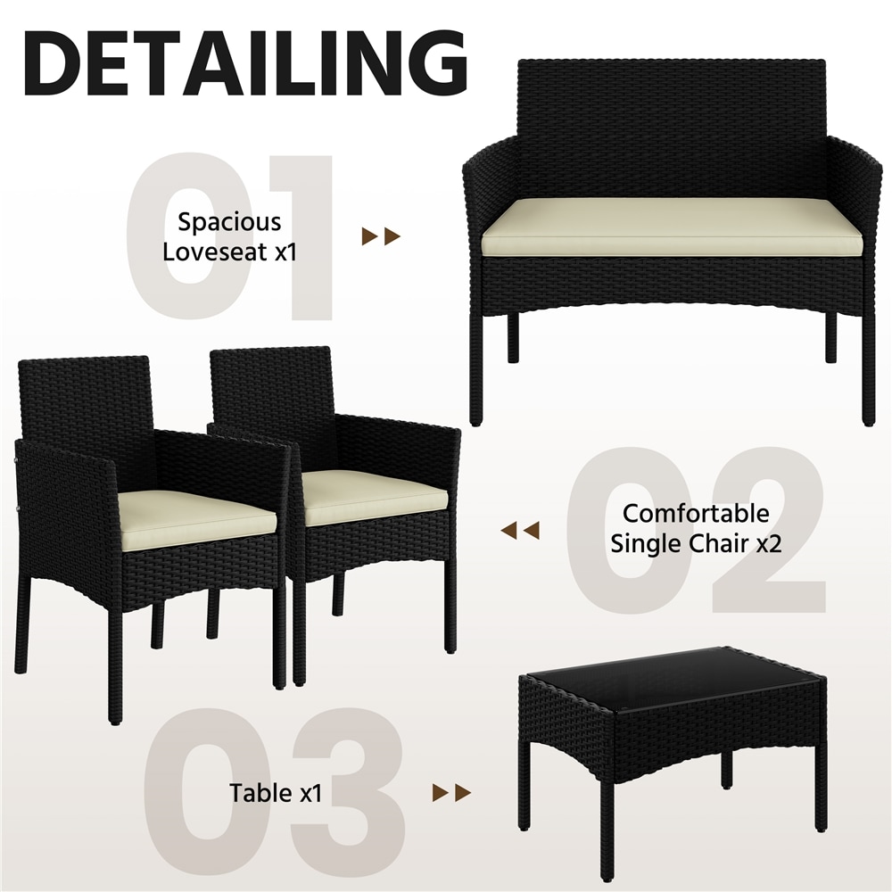 Yaheetech LSV4FV0001 Patio-Dining-Sets - View #6