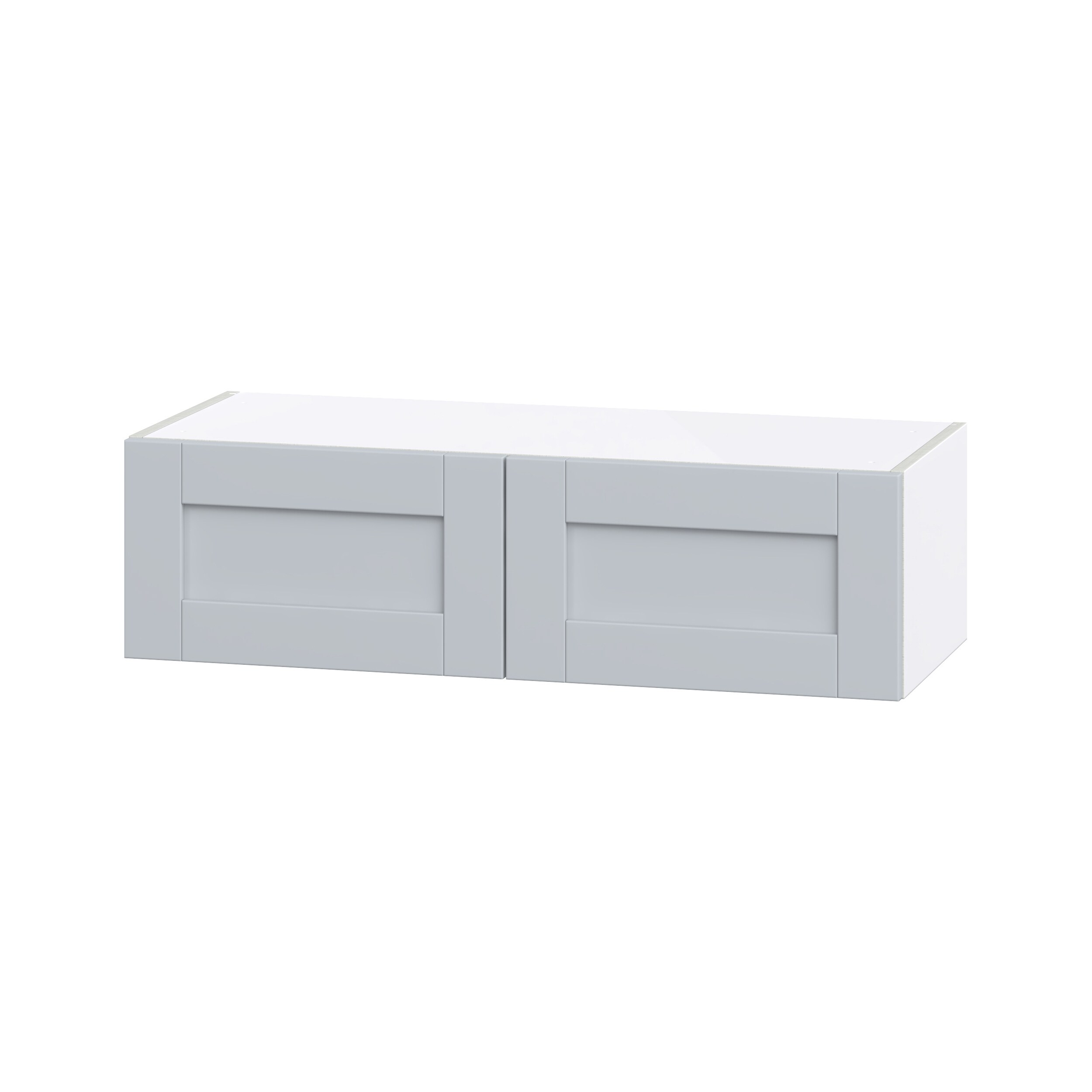 Hugo&Borg Charlesberg 36-in W x 10-in H x 14-in D Gray Wall Fully Assembled Cabinet (Flat Panel Shaker Door Style)