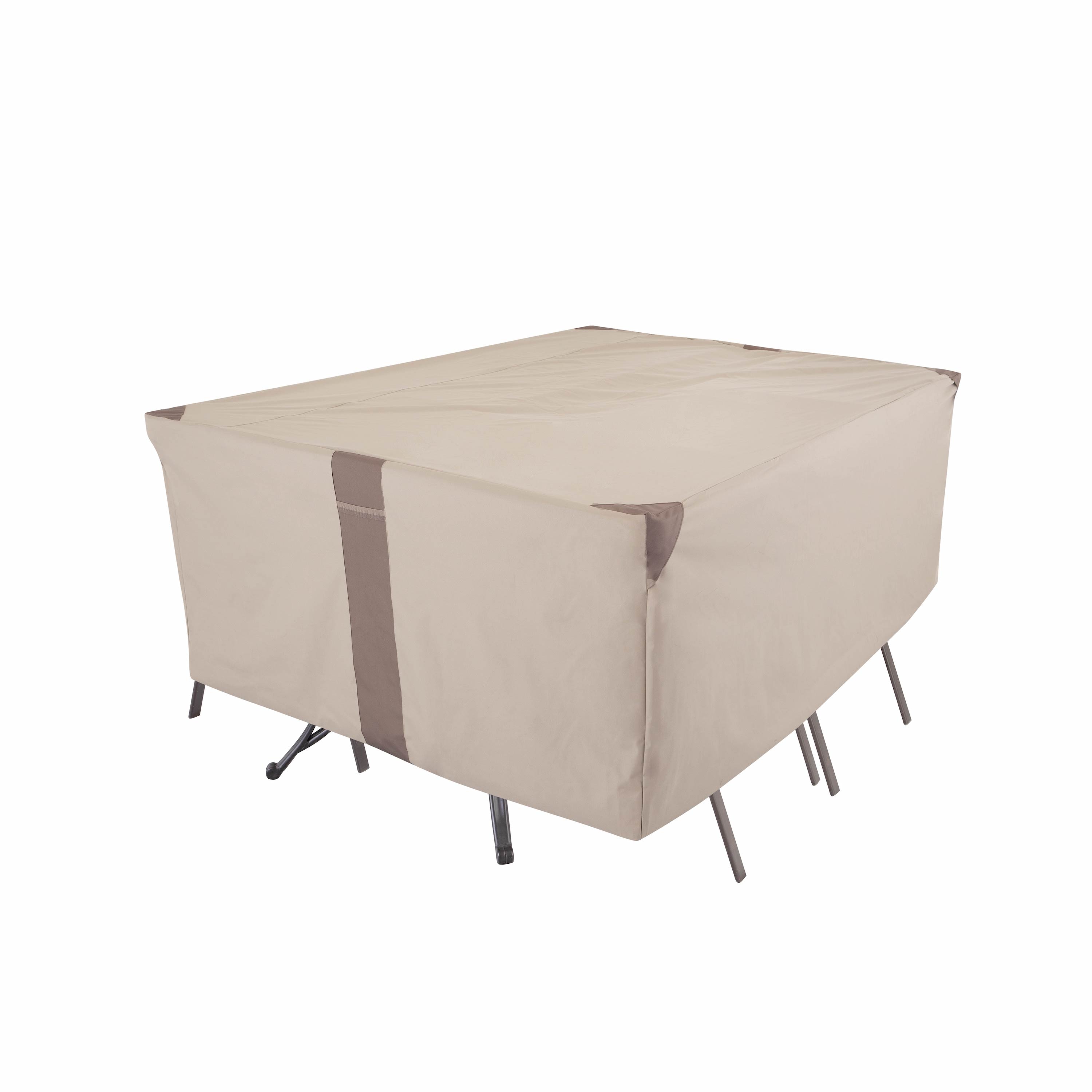 Modern Leisure 2912 Monterey Beige Polyester Patio Furniture Cover For Dining table (rectangle)