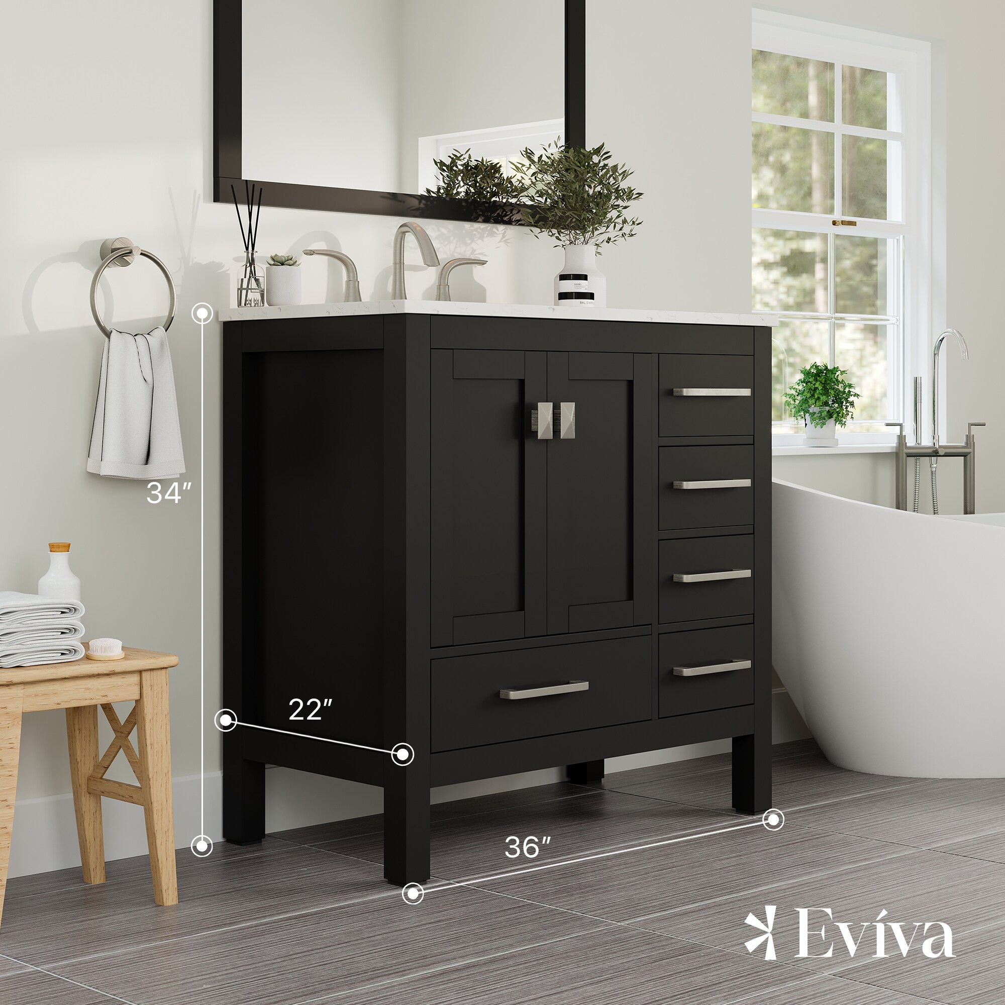 Eviva EVVN412-36ES Bath-Vanity-Combo - View #2