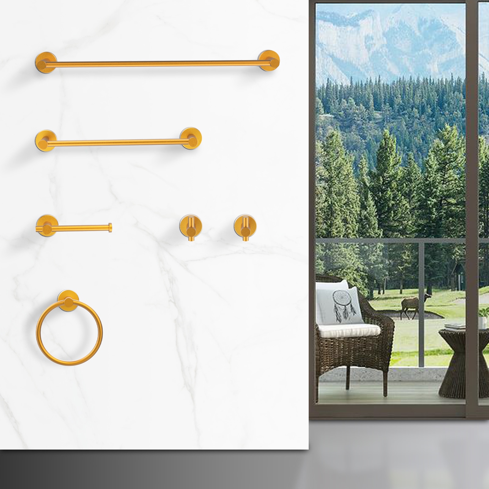 Nestfair SX-DR6014 Decorative-Bath-Hardware-Kits - View #2