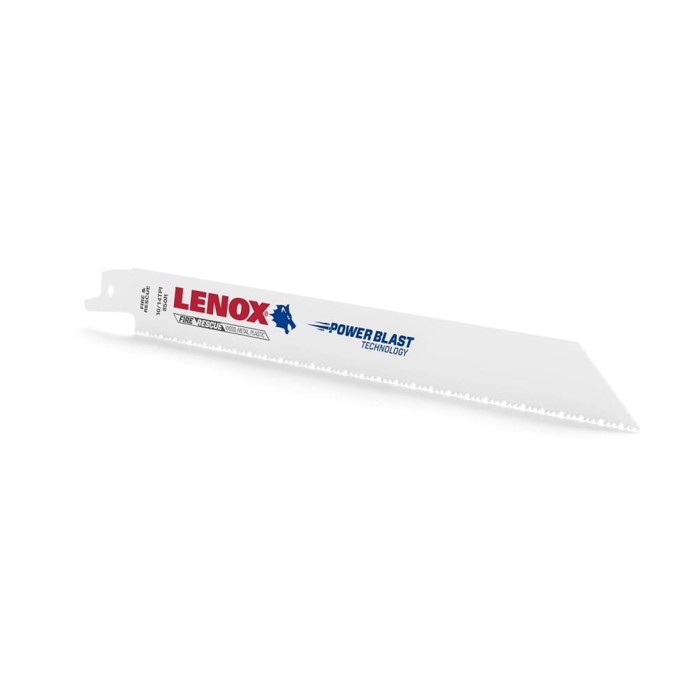 LENOX Power Blast Bi-metal 8-in 10/14-TPI Wood/Metal Cutting Demolition  Reciprocating Saw Blade (5-Pack) in the Reciprocating Saw Blades department  at