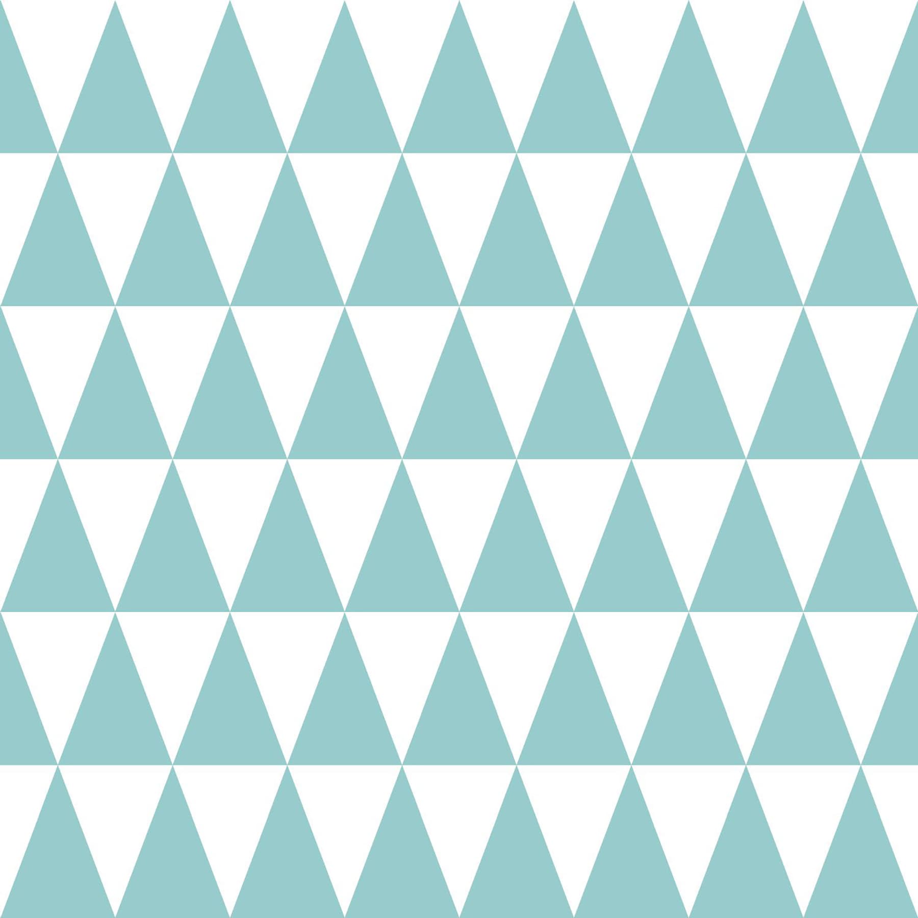 ESTA Home DD128844 56.4-Sq. Feet Aquamarine Non-woven Geometric Unpasted Wallpaper