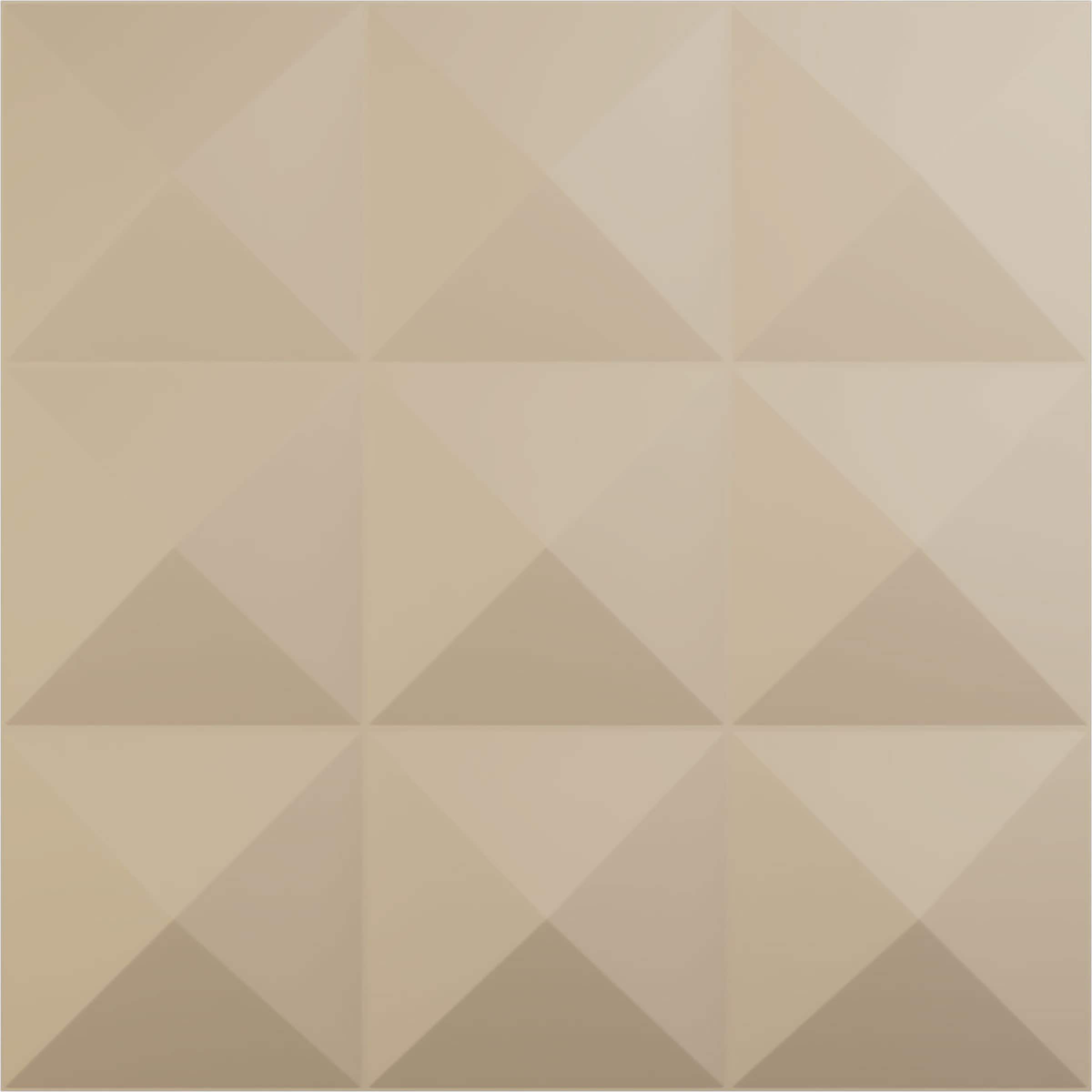 Ekena Millwork WP20X20BEGBE 19-5/8-in x 19-5/8-in Embossed Paintable/Stainable Brown/Tan PVC Wall Panel ( 2.67-sq ft )
