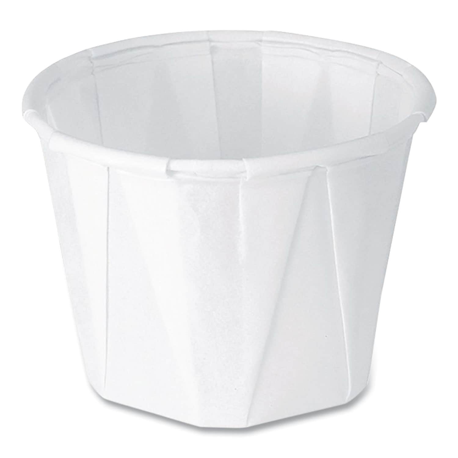 Solo Paper Portion Cups ProPlanet Seal 1 oz White 250/Bag 20 Bags/Carton