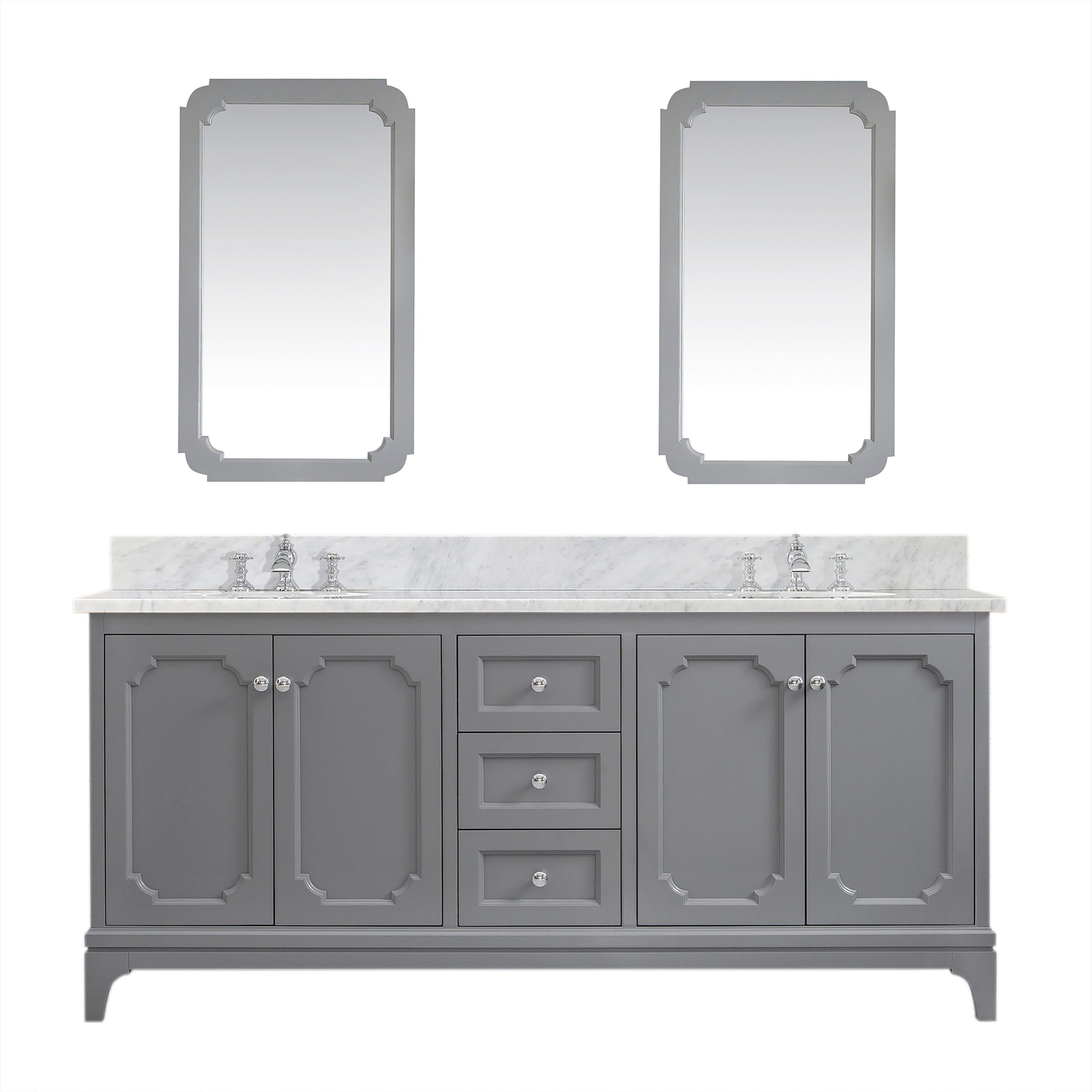 Water Creation QU72CW01CG-Q21FX1301 Bath-Vanity-Combo - View #2