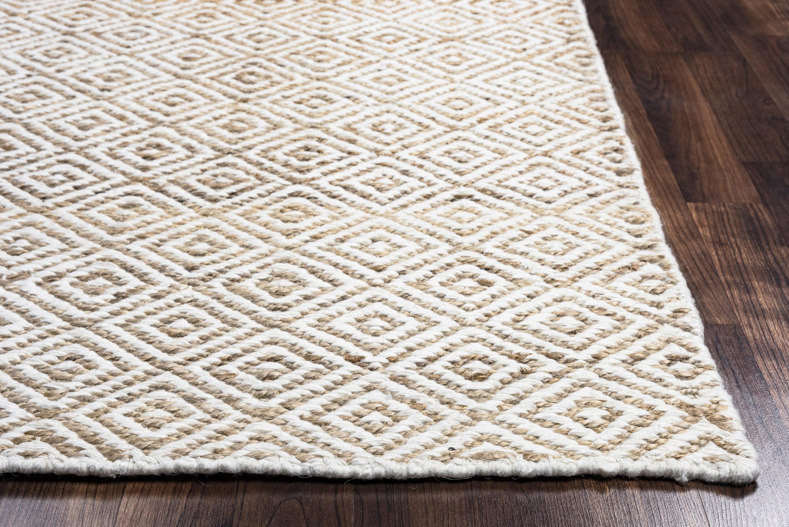 Alora Decor Harlem 8 X 10 (ft) Jute Beige Indoor Geometric Mid-century ...