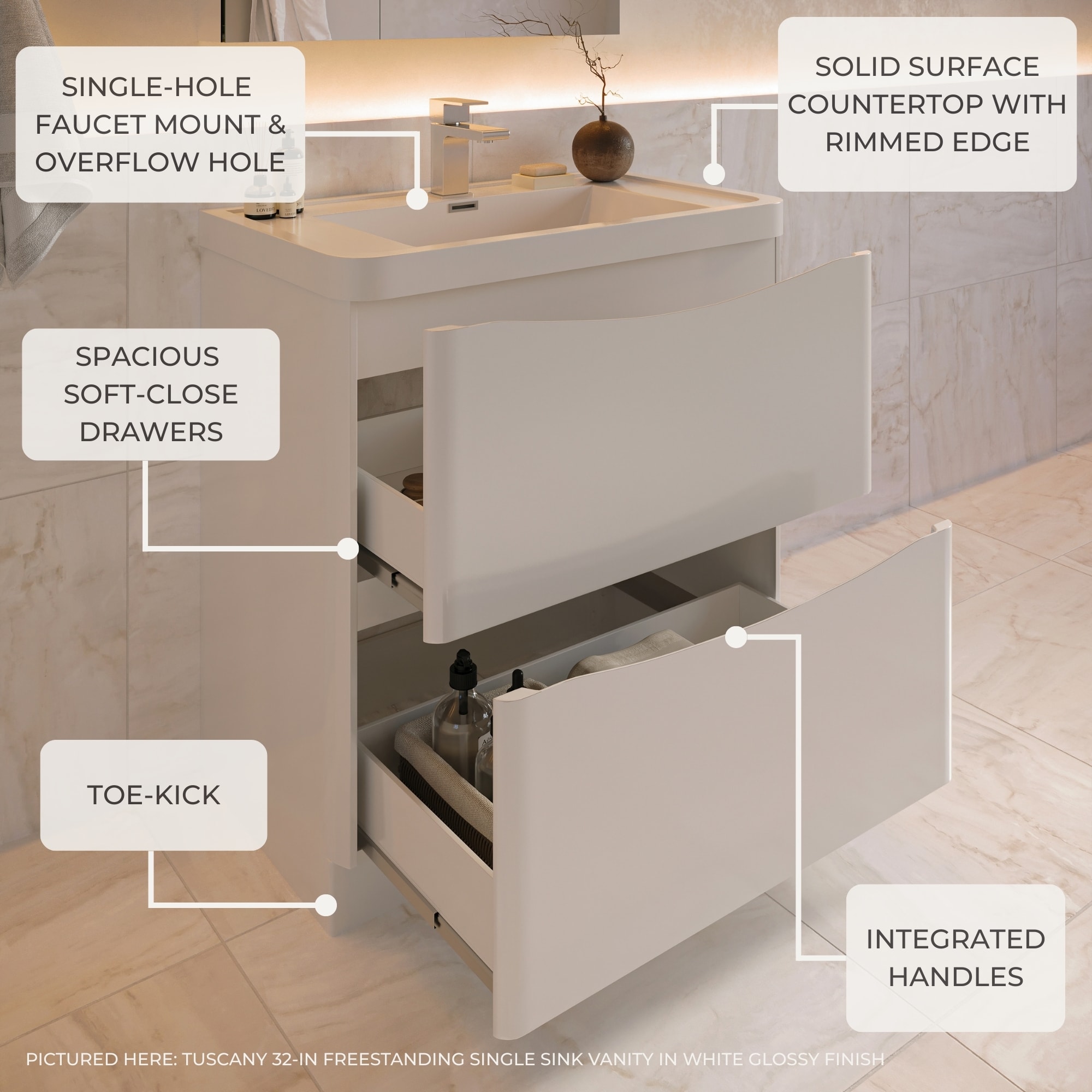 Fresca FCB9140WH-I Bath-Vanity-Combo - View #9