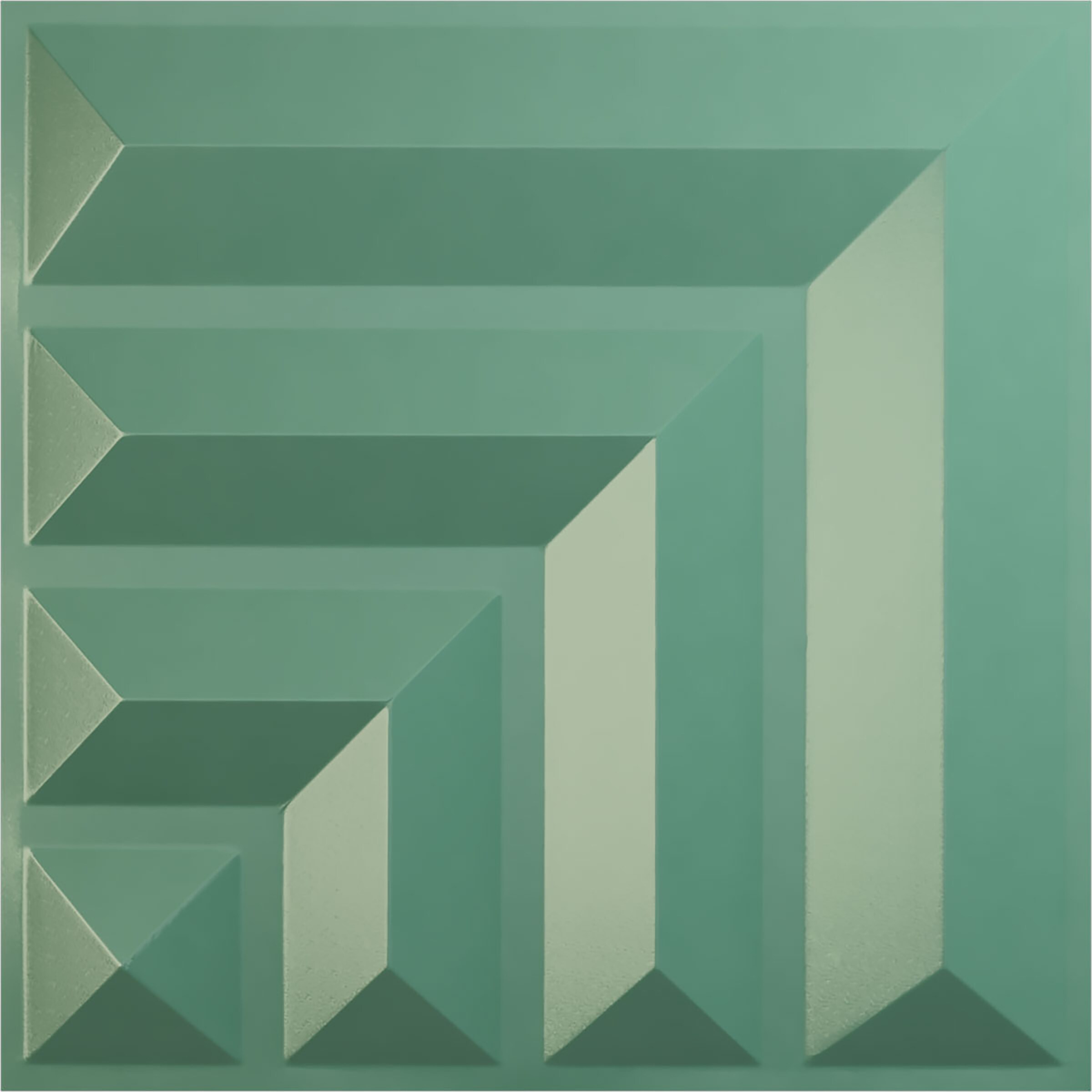 Ekena Millwork WP20X20BTFSM-CASE-12 19-5/8-in x 19-5/8-in Embossed Paintable/Stainable Green PVC Wall Panel ( 12 -Pack, Covers 32.04 )