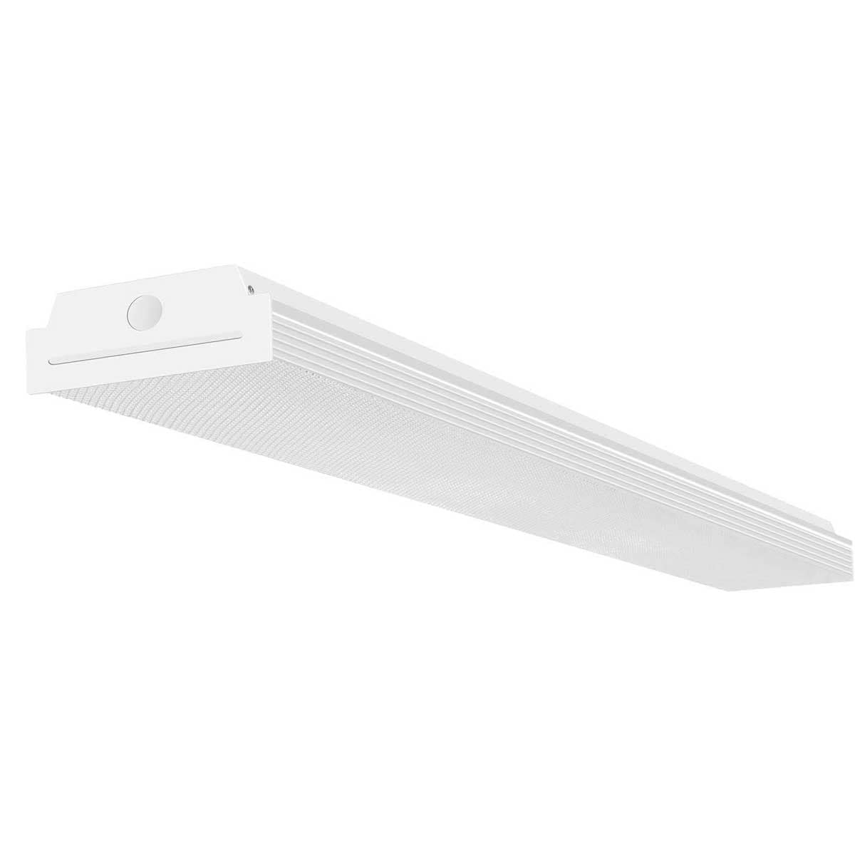 Aoibox  4FT LED Wraparound Shop Light 40W 4400lm 4000K Neutral White Flush Mount Ceiling Lighting for Garage Office