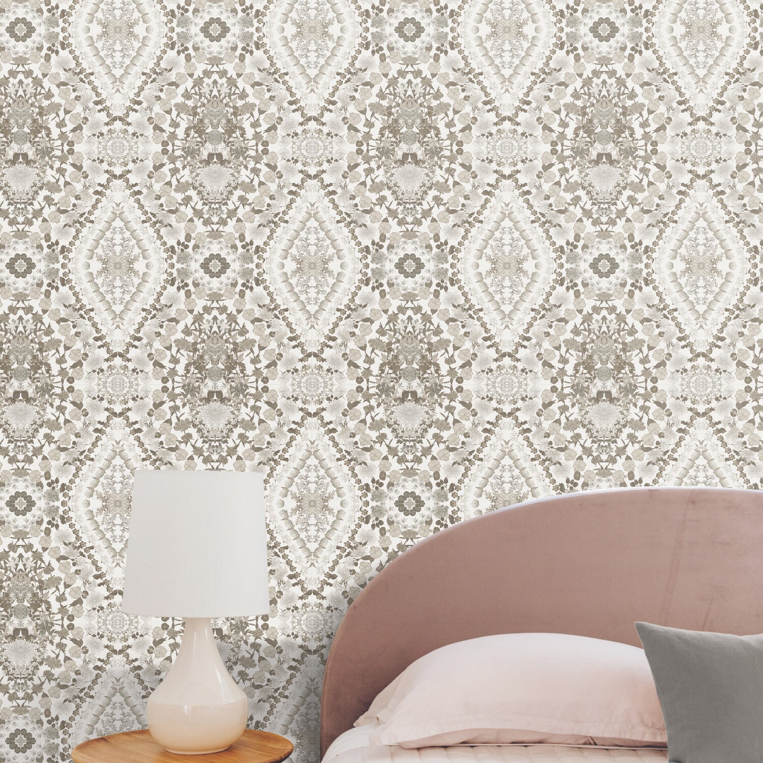 Mr. Kate RMK12321RL 28.29-Sq. Feet Neutral Vinyl Novelty Self-adhesive Peel and Stick Wallpaper