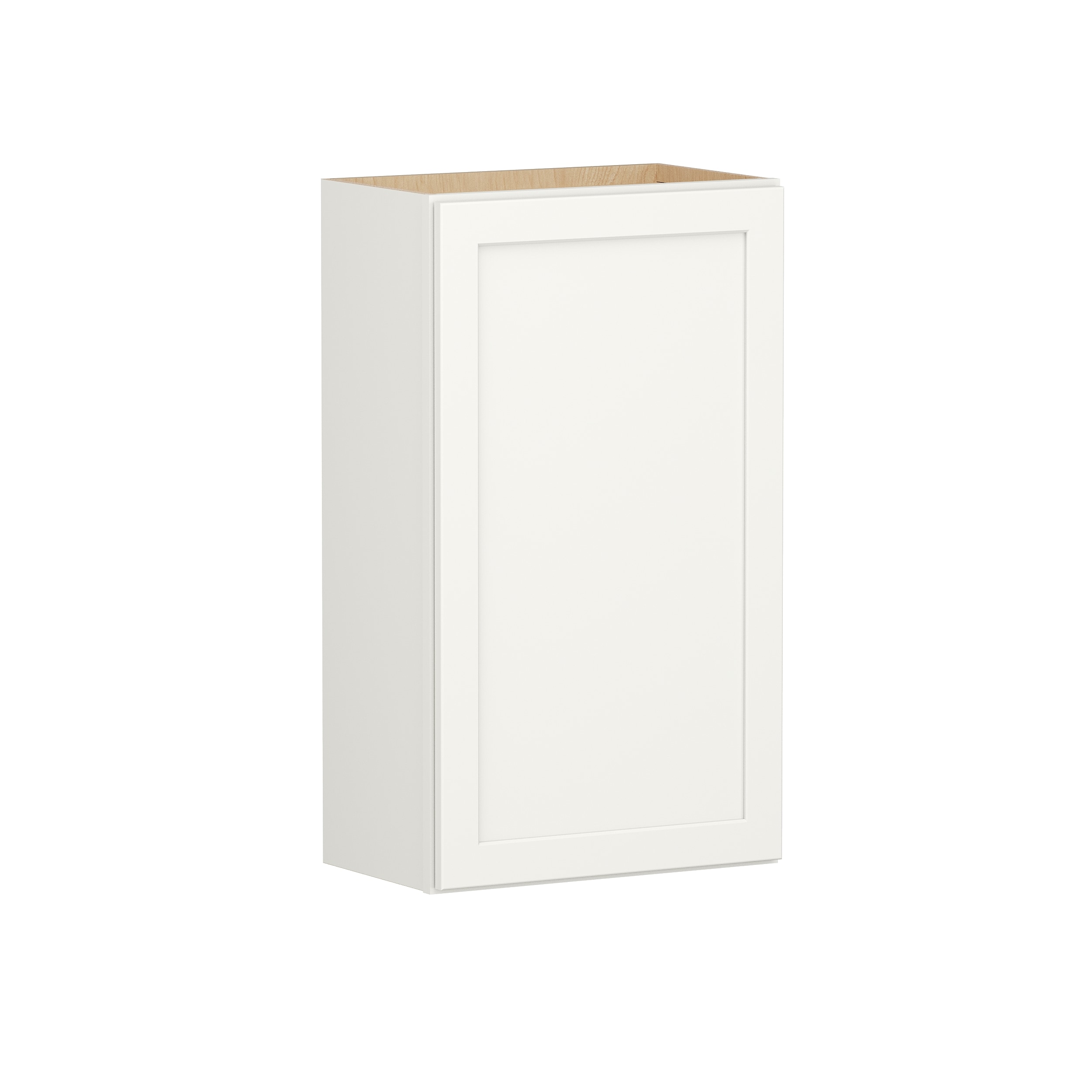 Shenandoah PRO Express SPE 90MPS-215 Breckenridge 21-in W x 36.125-in H x 12-in D Linen Full Overlay Wall Fully assembled Plywood Cabinet (Recessed Panel Shaker)