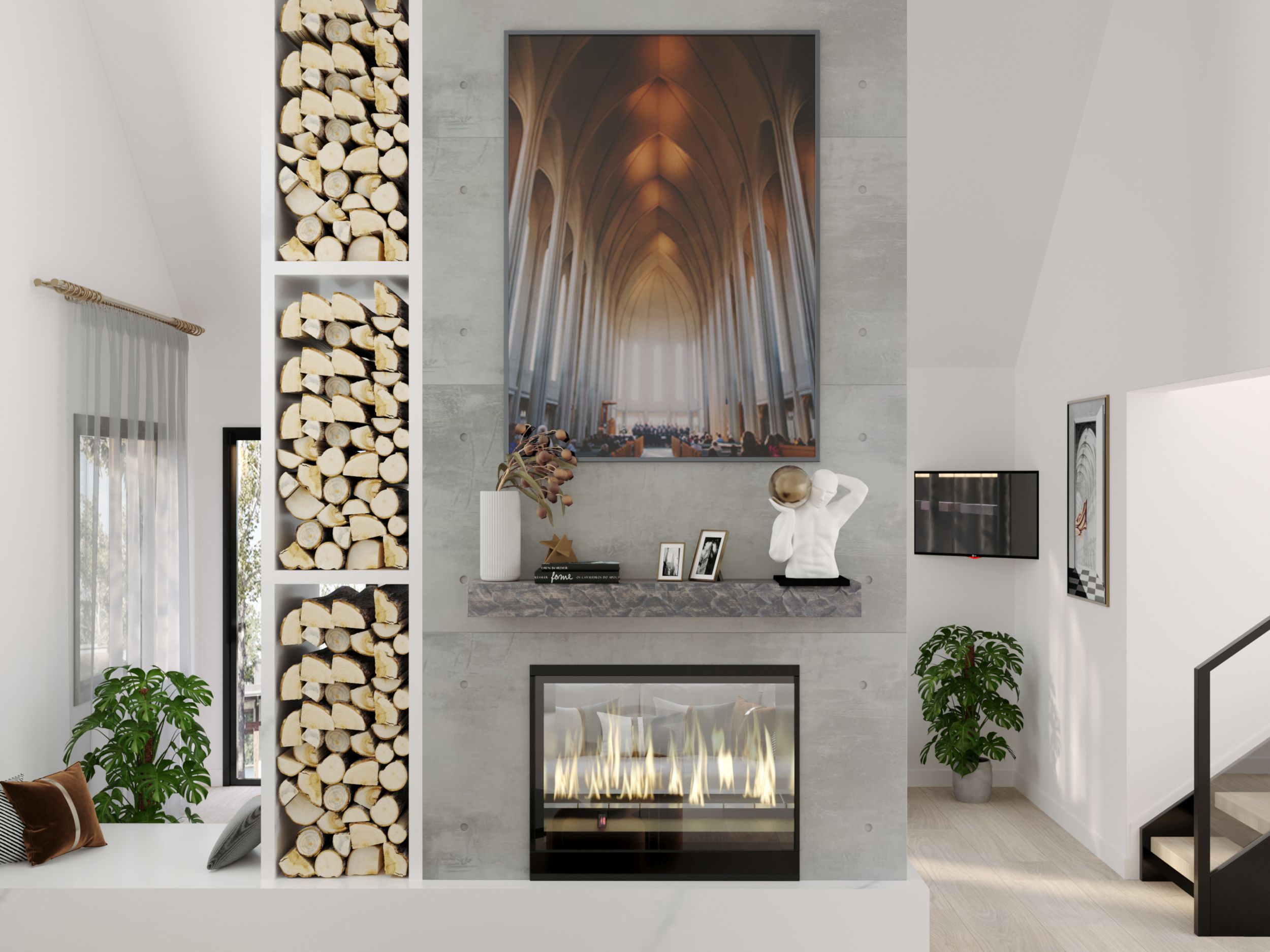 Dogberry MHEWN4805GASHNONE Mantel-Shelves - View #7