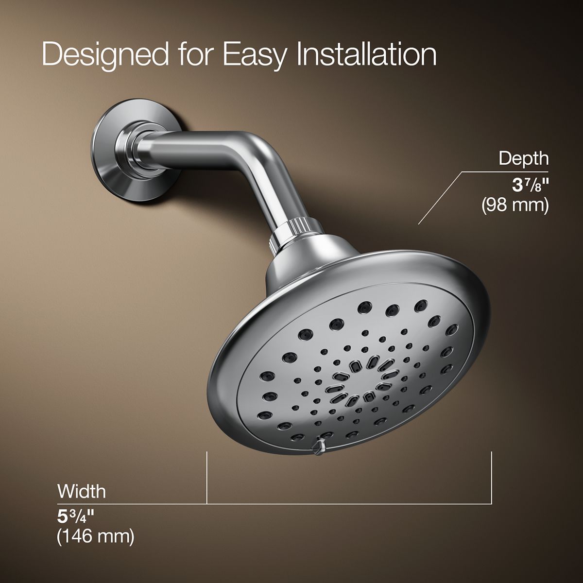 KOHLER REC31299-G-CP Fixed-Showerhead - View #3