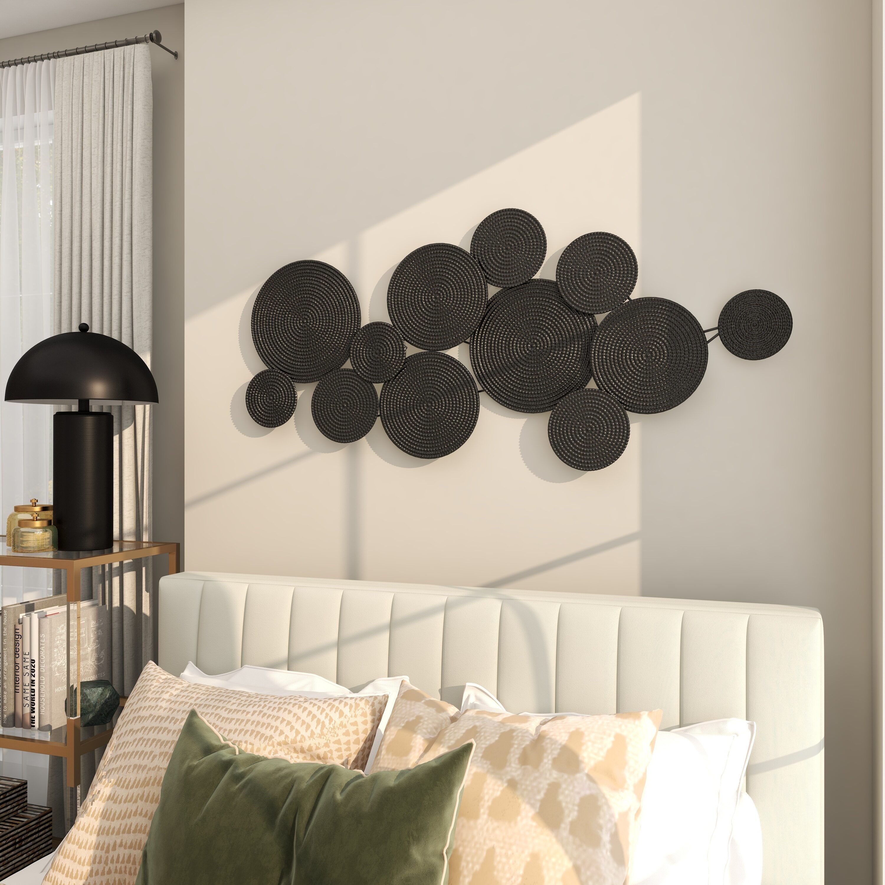 Black Iron Contemporary Abstract Wall Sculpture