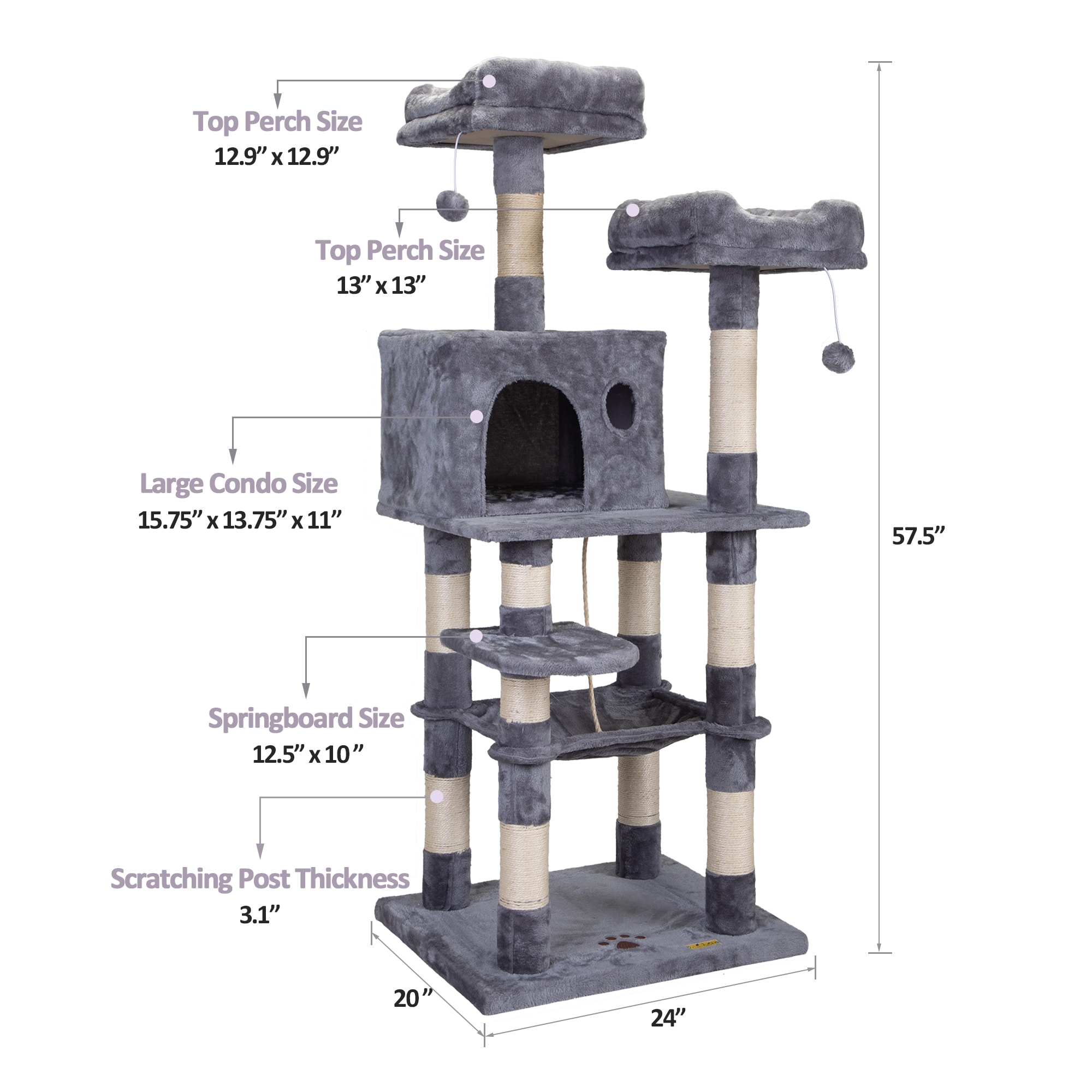 Coziwow CW12A0288 Cat-Trees - View #4