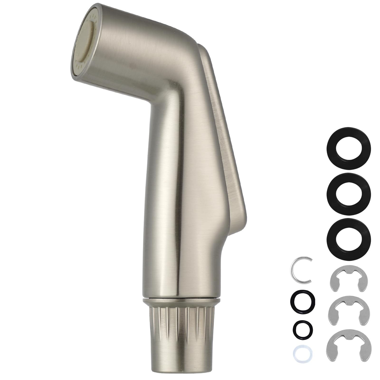 Anqtovp - Universal Kitchen Sink Side Sprayer Head Replacement Brushed Nickel Finish Compatible ...