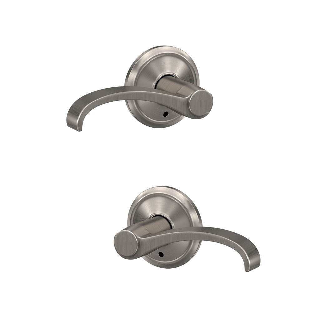 Schlage FC172 WIT 619 ALD Custom Whitney - Alden Satin Nickel Interior Hall/Closet Dummy Door Handle
