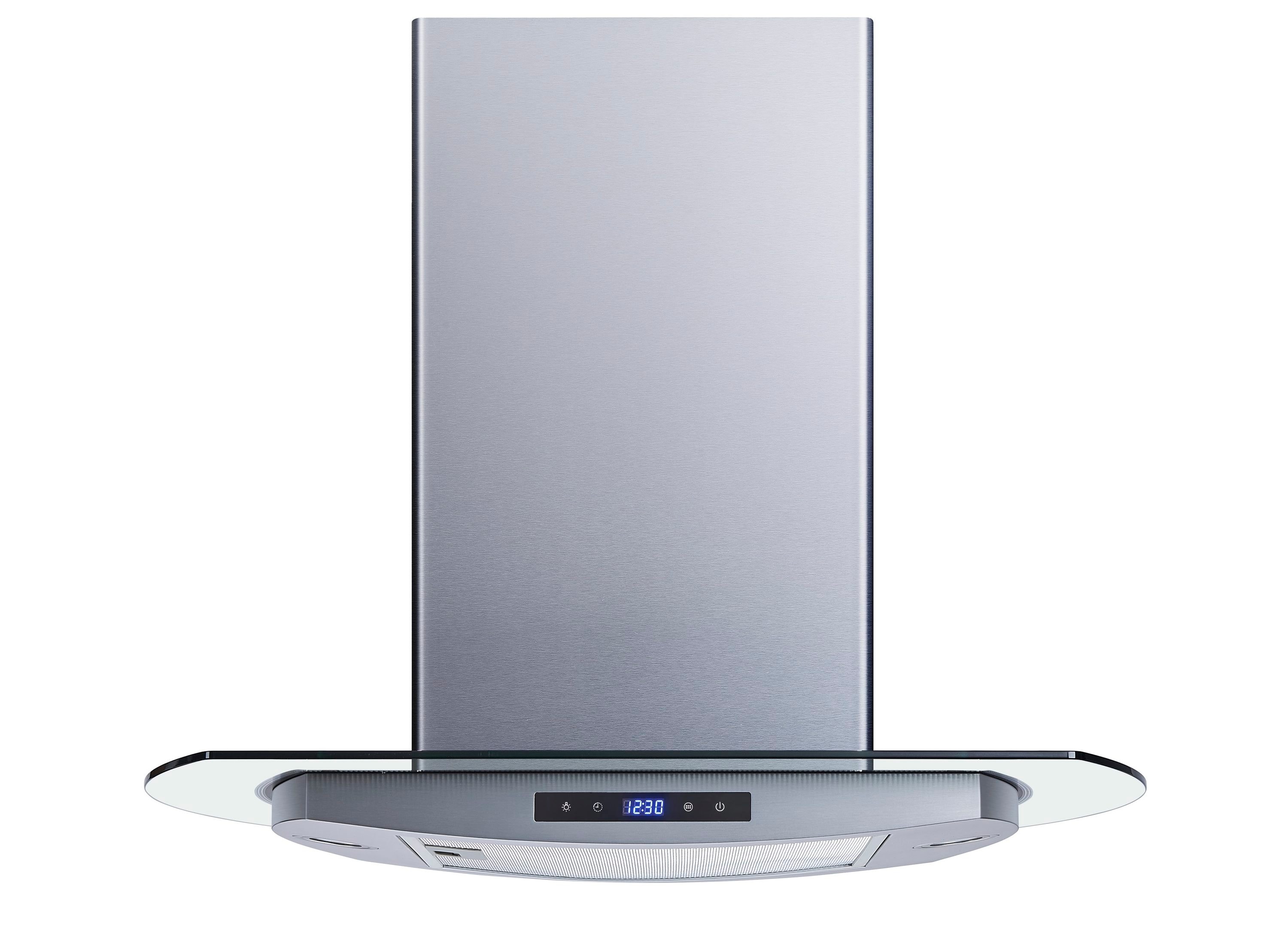 Winflo LRI40B30 30 inch Convertible 500-CFM Stainless Steel Island Range Hood