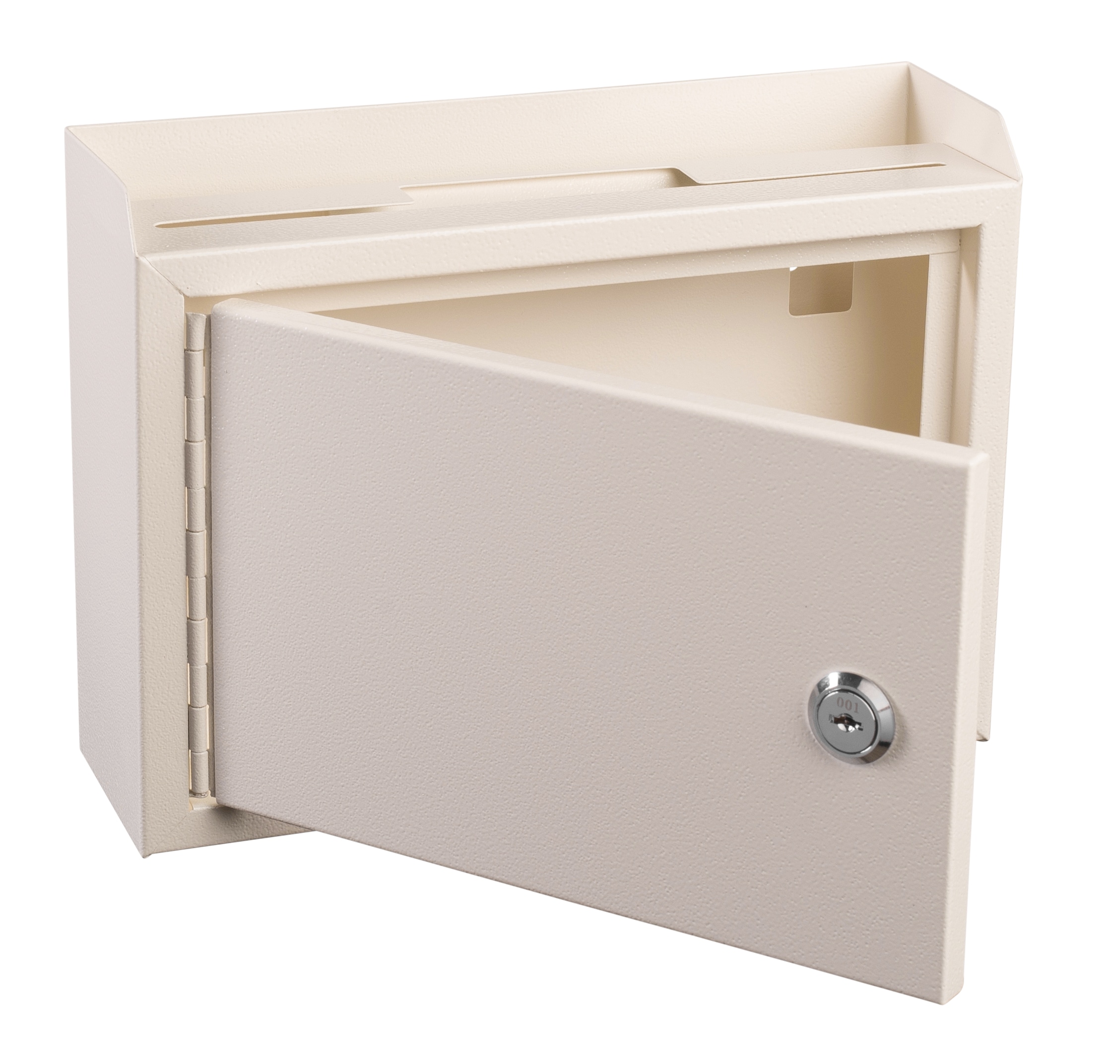 AdirOffice Wall Mount White Metal Lockable Mailbox at Lowes.com