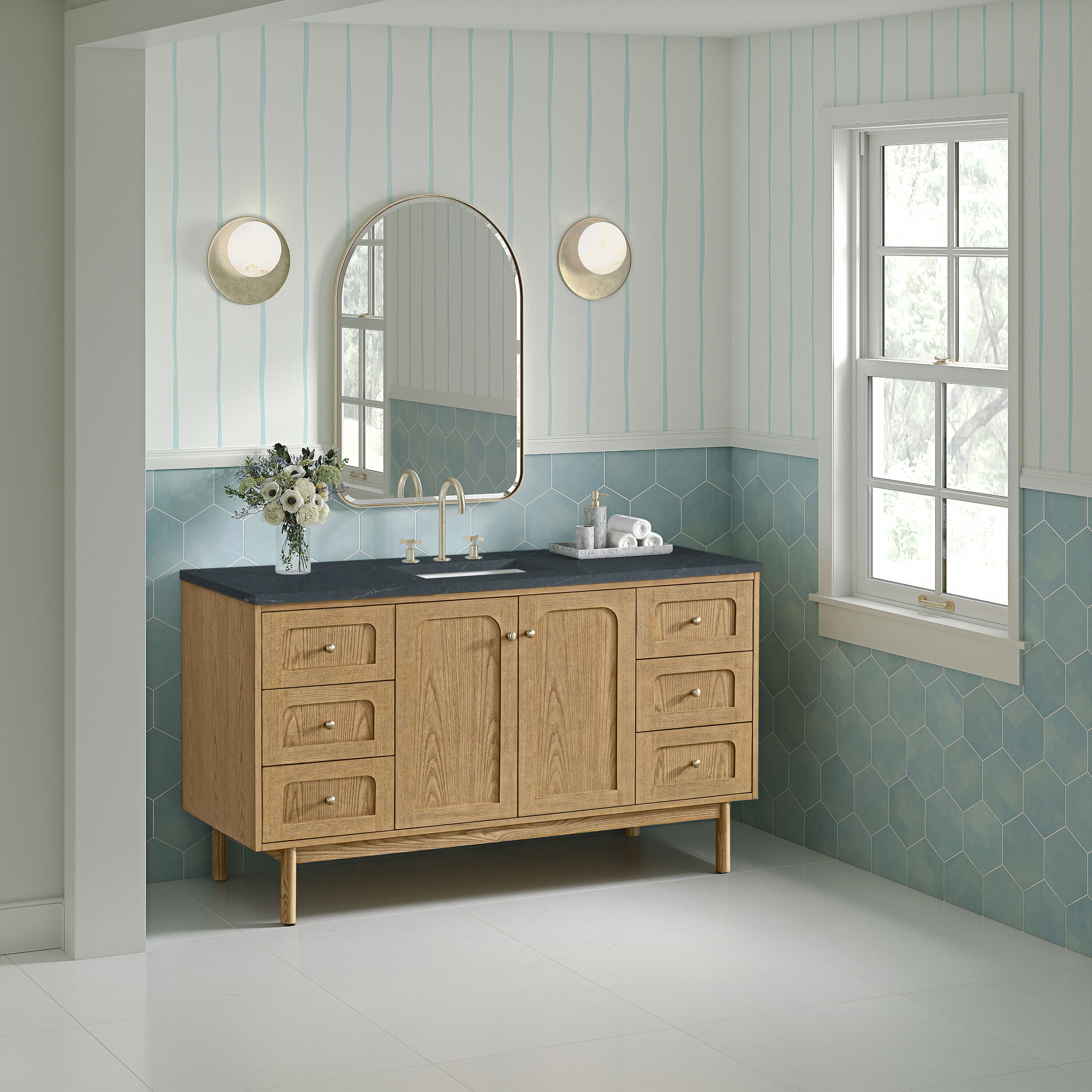 James Martin Vanities 545-V60S-LNO-3CSP Bath-Vanity-Combo - View #6