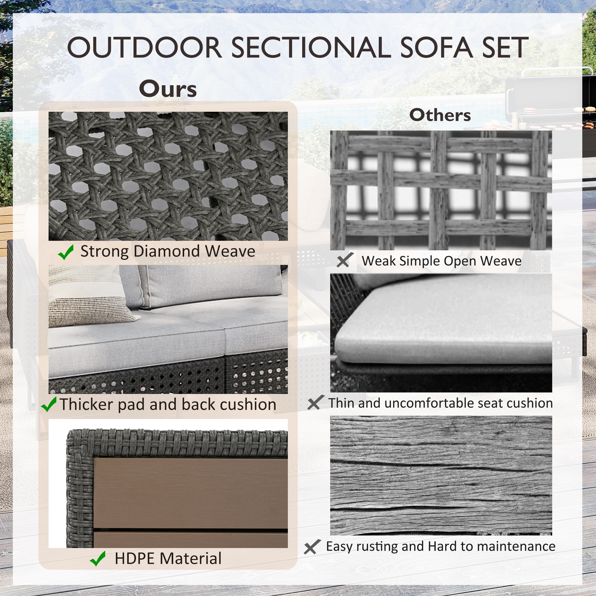 SINOFURN SYB260077GY Patio-Sofas-Daybeds - View #10