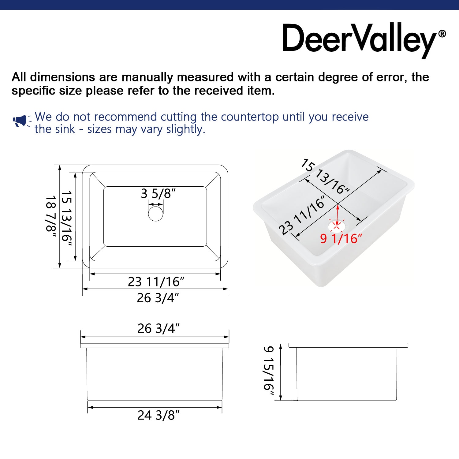 DeerValley DV-1K509 Kitchen-Sinks - View #12