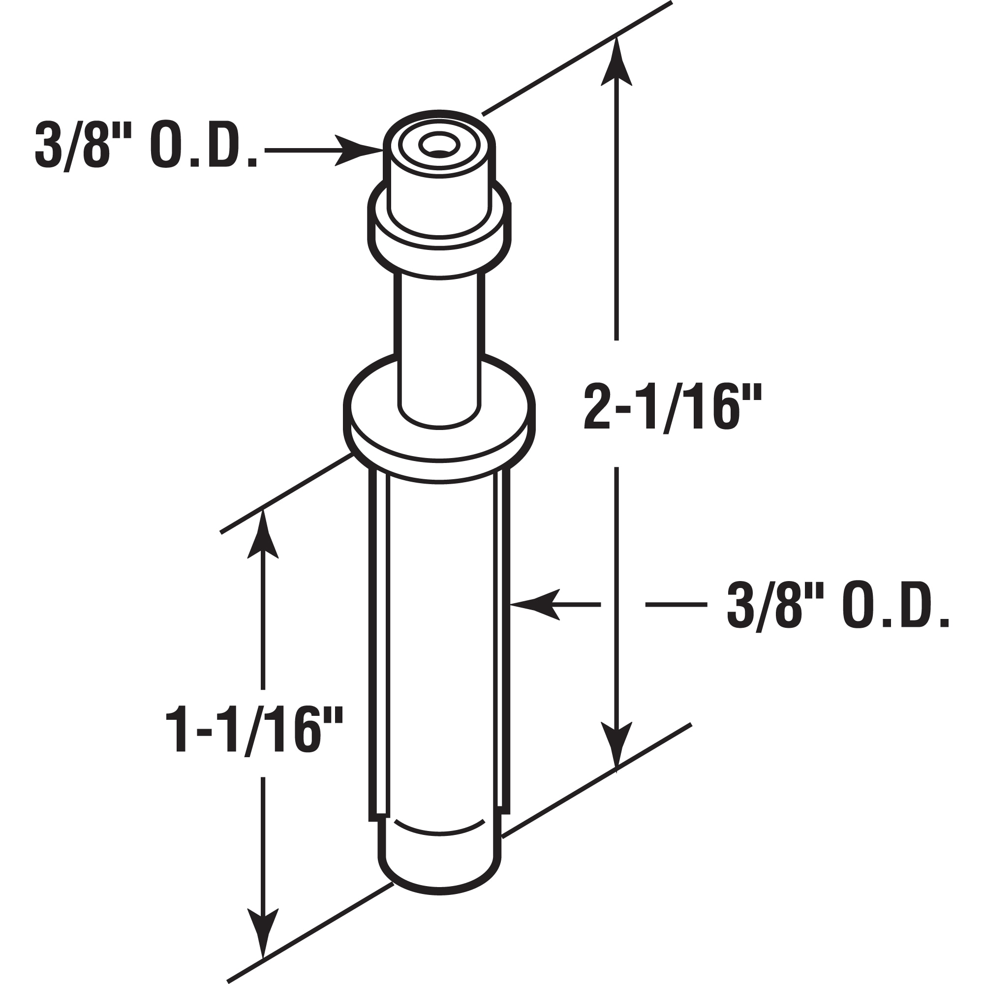 Prime-Line N 6782 Sliding-Closet-Door-Guides - View #2