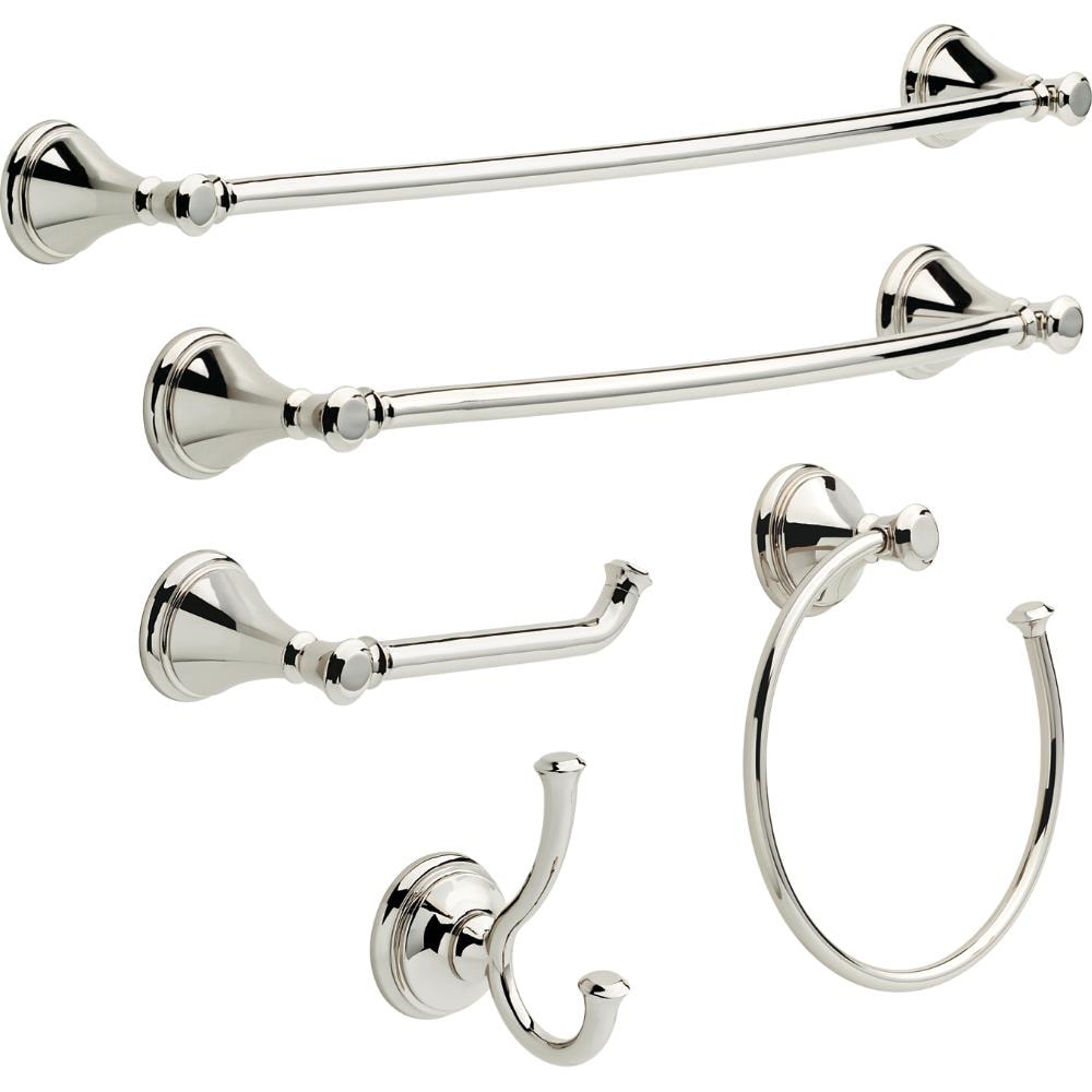 Delta Cassidy 30-in Polished Chrome Wall Mount Single Towel Bar at ...