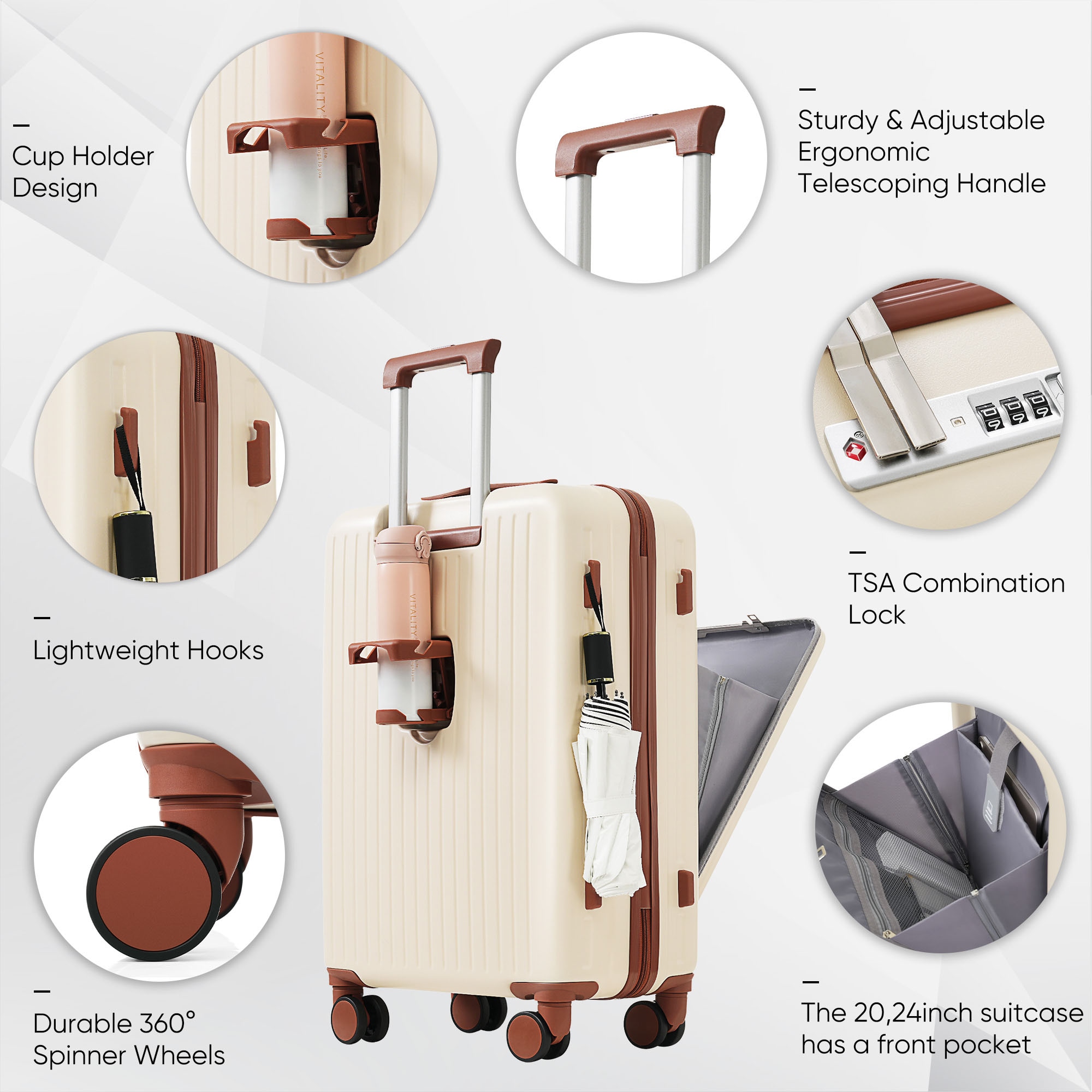SINOFURN SYD9600008IR Luggage-And-Luggage-Sets - View #4