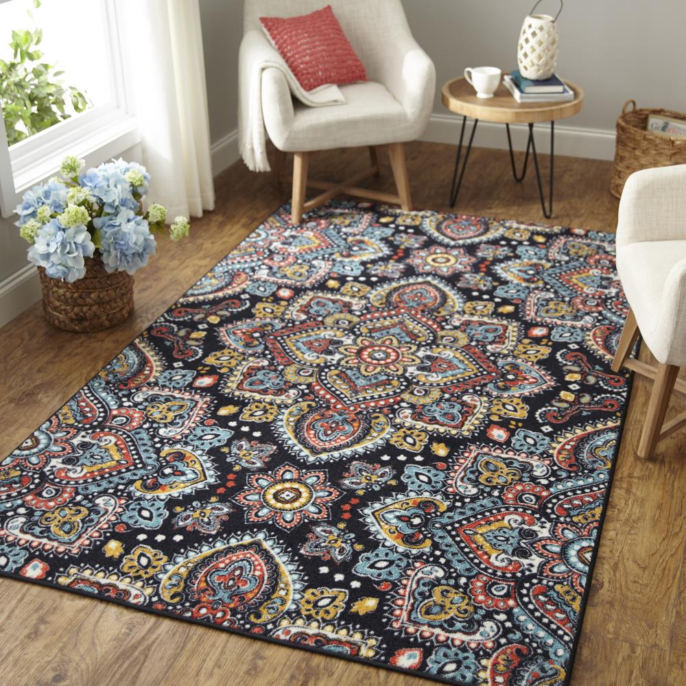 Mohawk Home Prismatic 8 X 10 (ft) Medallion Mid-century Modern Area Rug ...