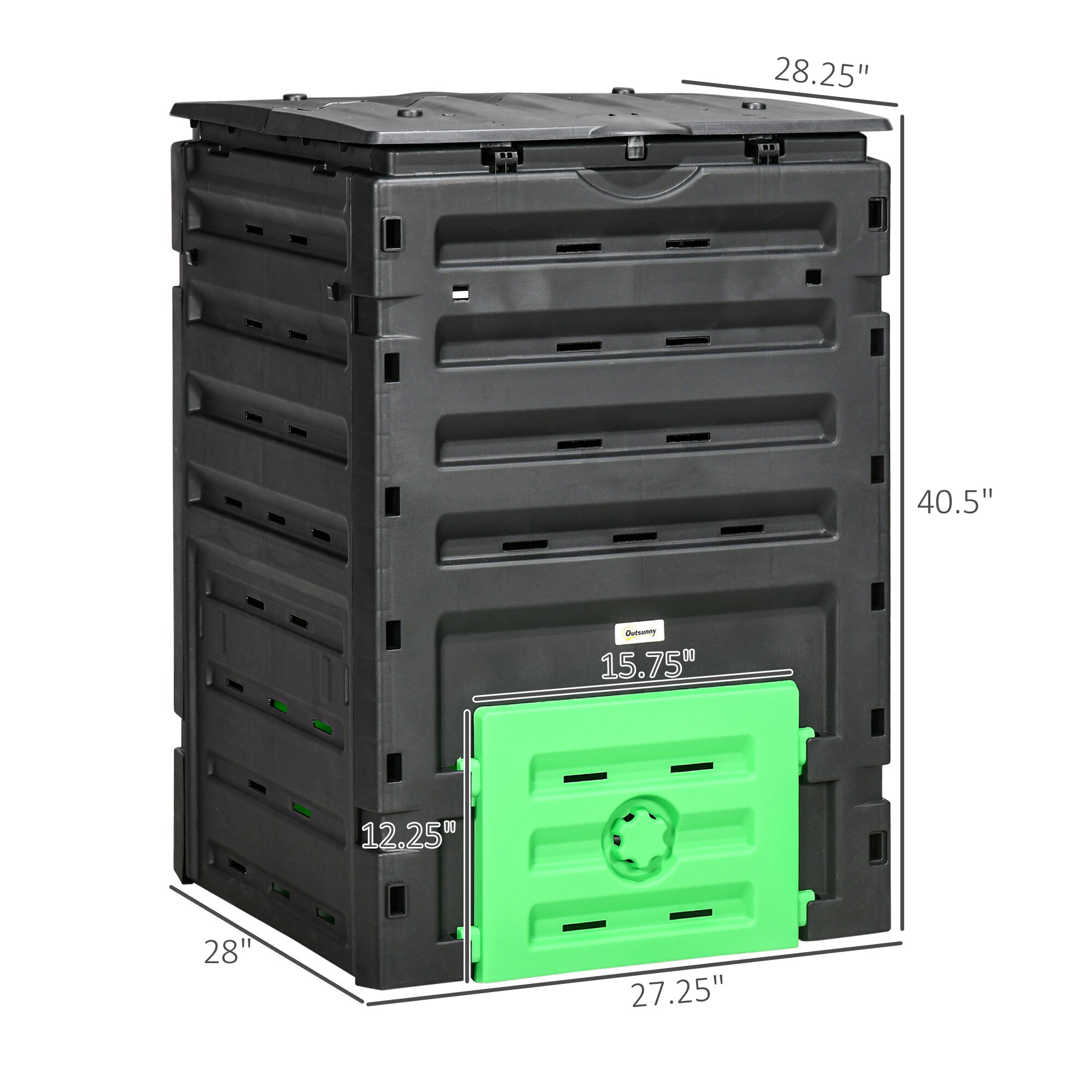Outsunny 845-915V00BK composters - View #3