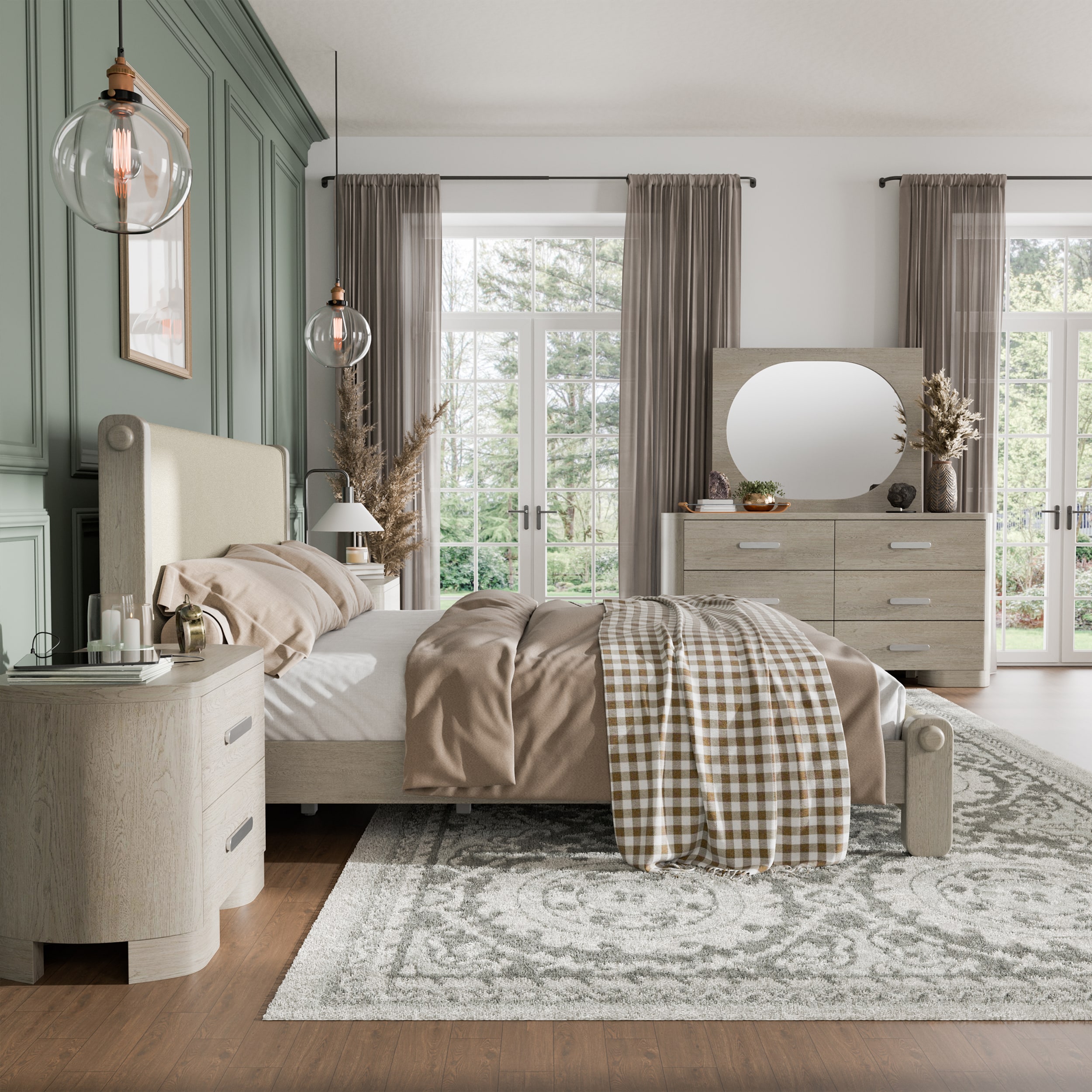 Furniture of America Weegin White Oak King Bedroom Set #IDF79010AKEKNDM