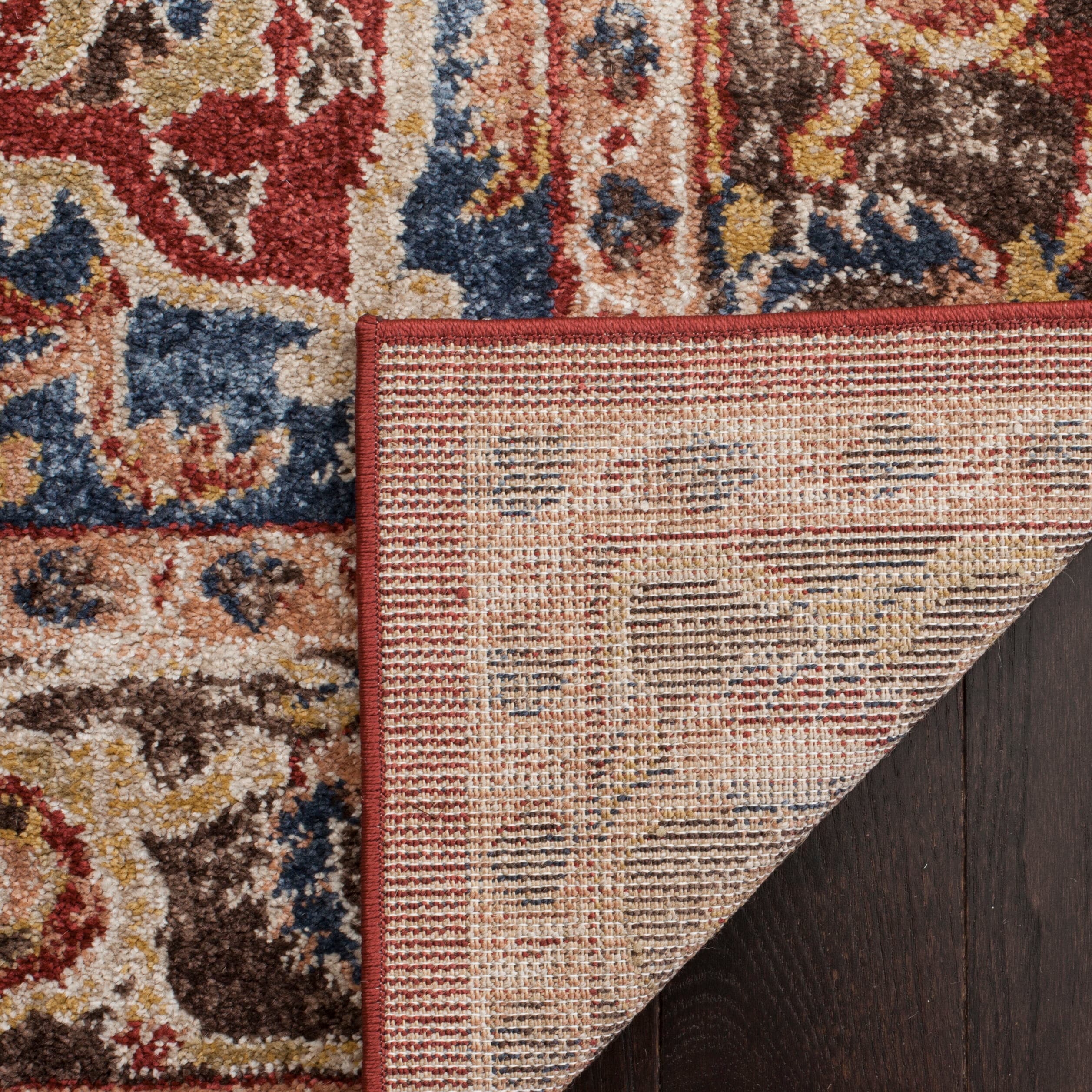 Royal Bijar 3' x 5' Red Synthetic Traditional Accent Rug