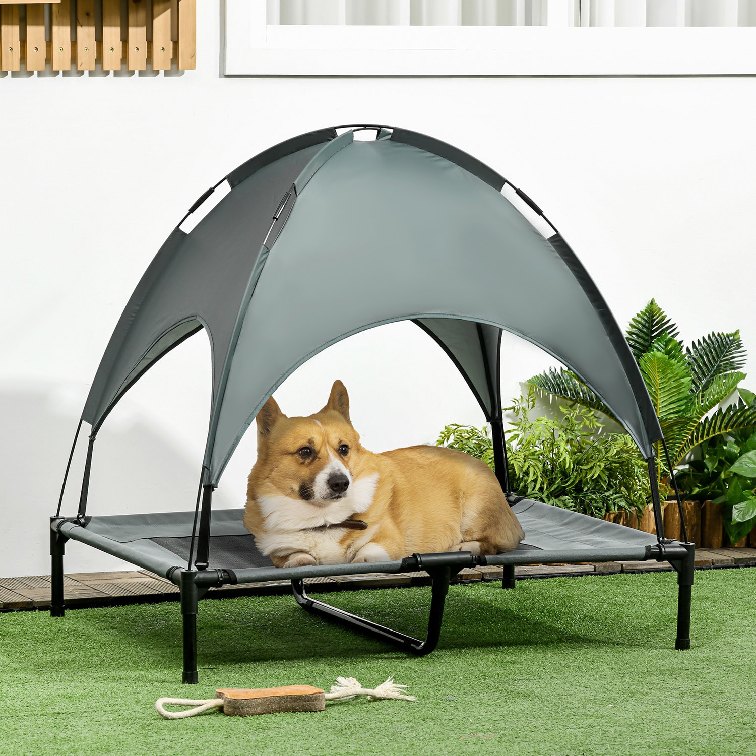Mondawe MD-AB73795 Rectangular Gray Outdoor Dog/Cat Bed ( Large )