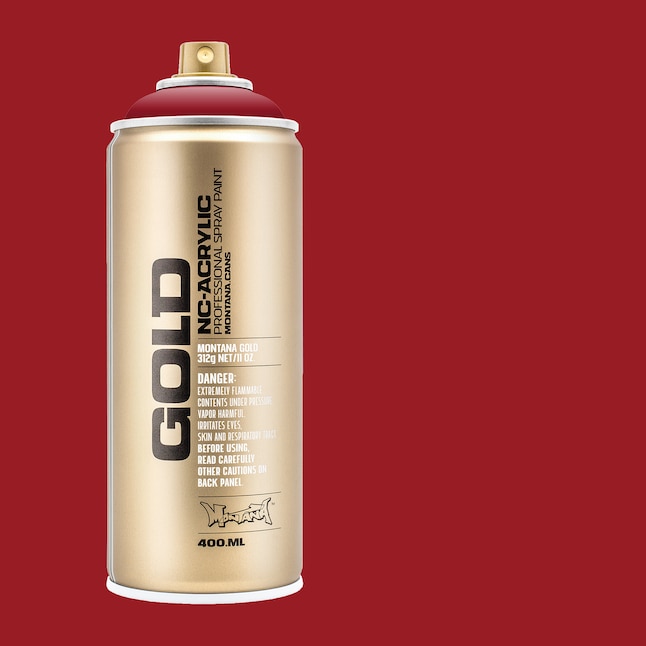 Montana Cans Gold Semi Gloss Brick Spray Paint Net Wt 11 Oz In The Department At Com - Red Brick Color Spray Paint