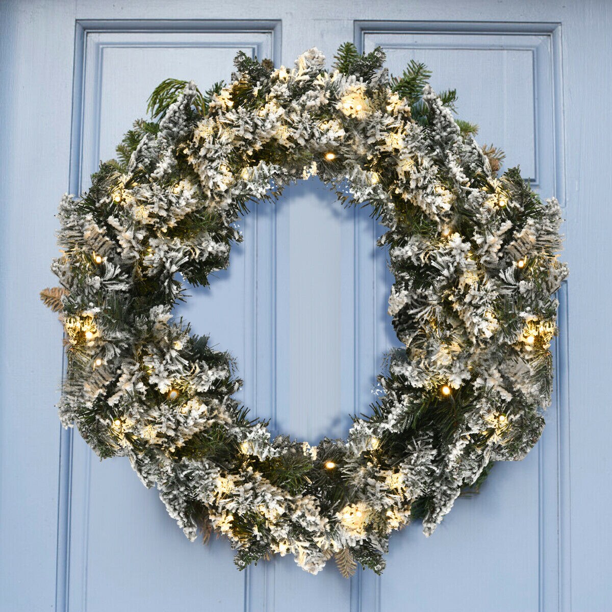 WELLFOR CM-HWY-22043 Artificial-Christmas-Wreaths - View #2