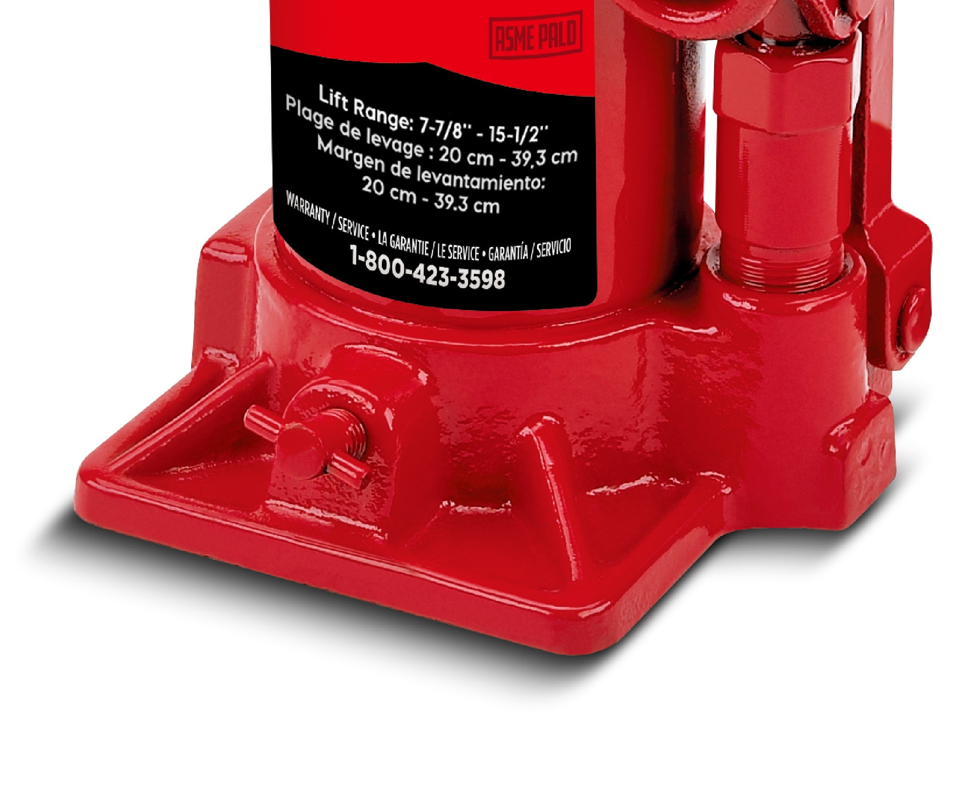 Powerbuilt Red 8-Ton Steel Hydraulic Bottle Jack in the Jacks ...