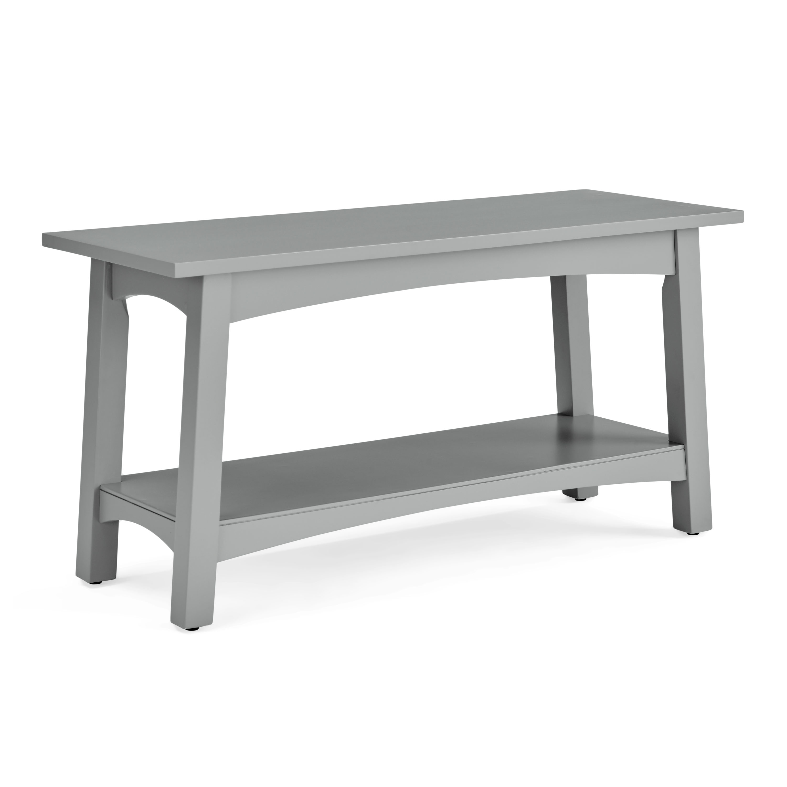 Coventry 36" Gray Wood Hall Tree with Storage Bench