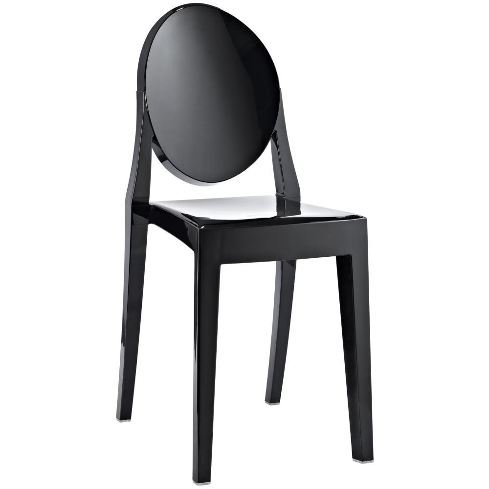 Modway EEI-122-BLK Casper Contemporary/Modern Dining Side Chair (Plastic Frame)