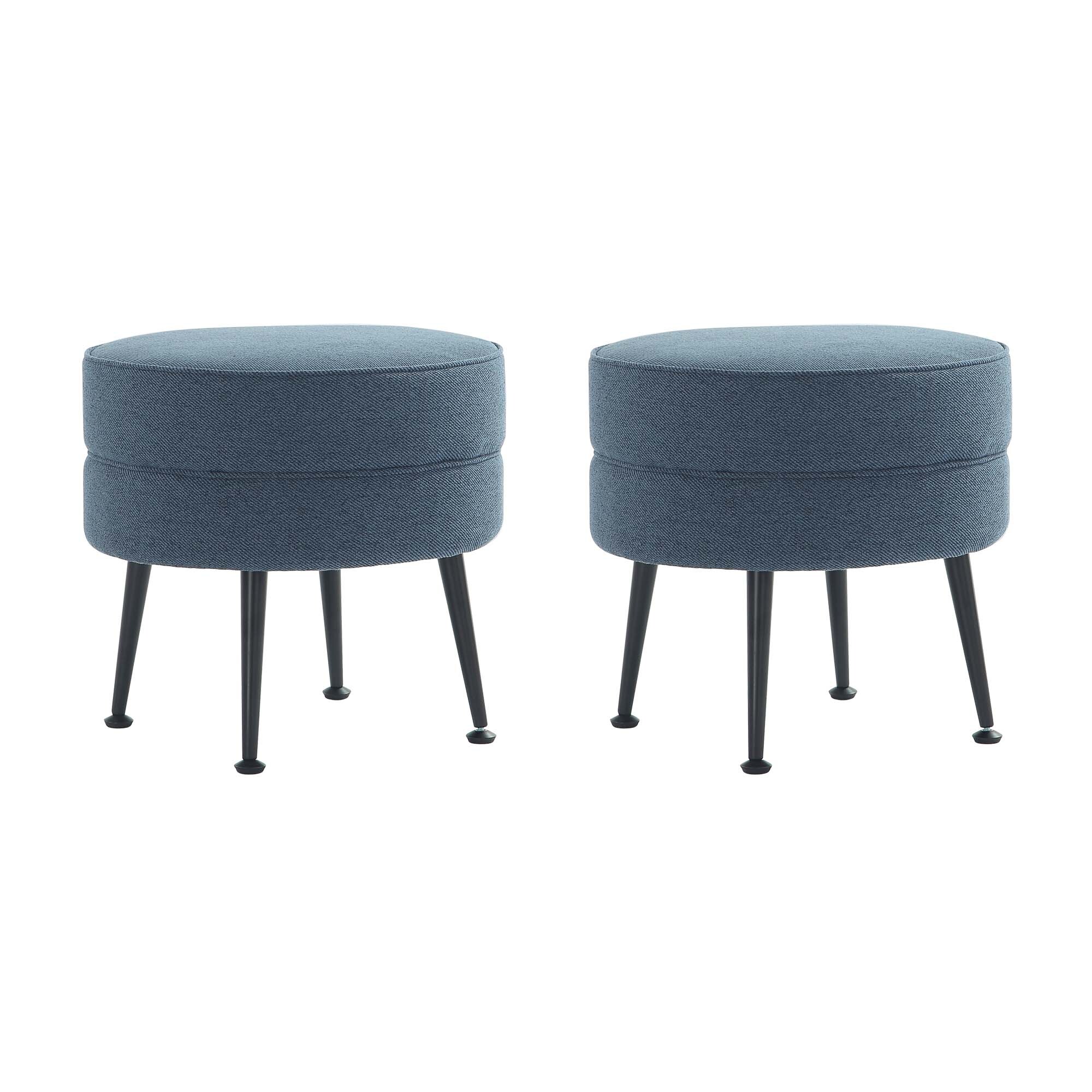 Manhattan Comfort 2-OT003-BLB Indoor-Ottomans - View #2
