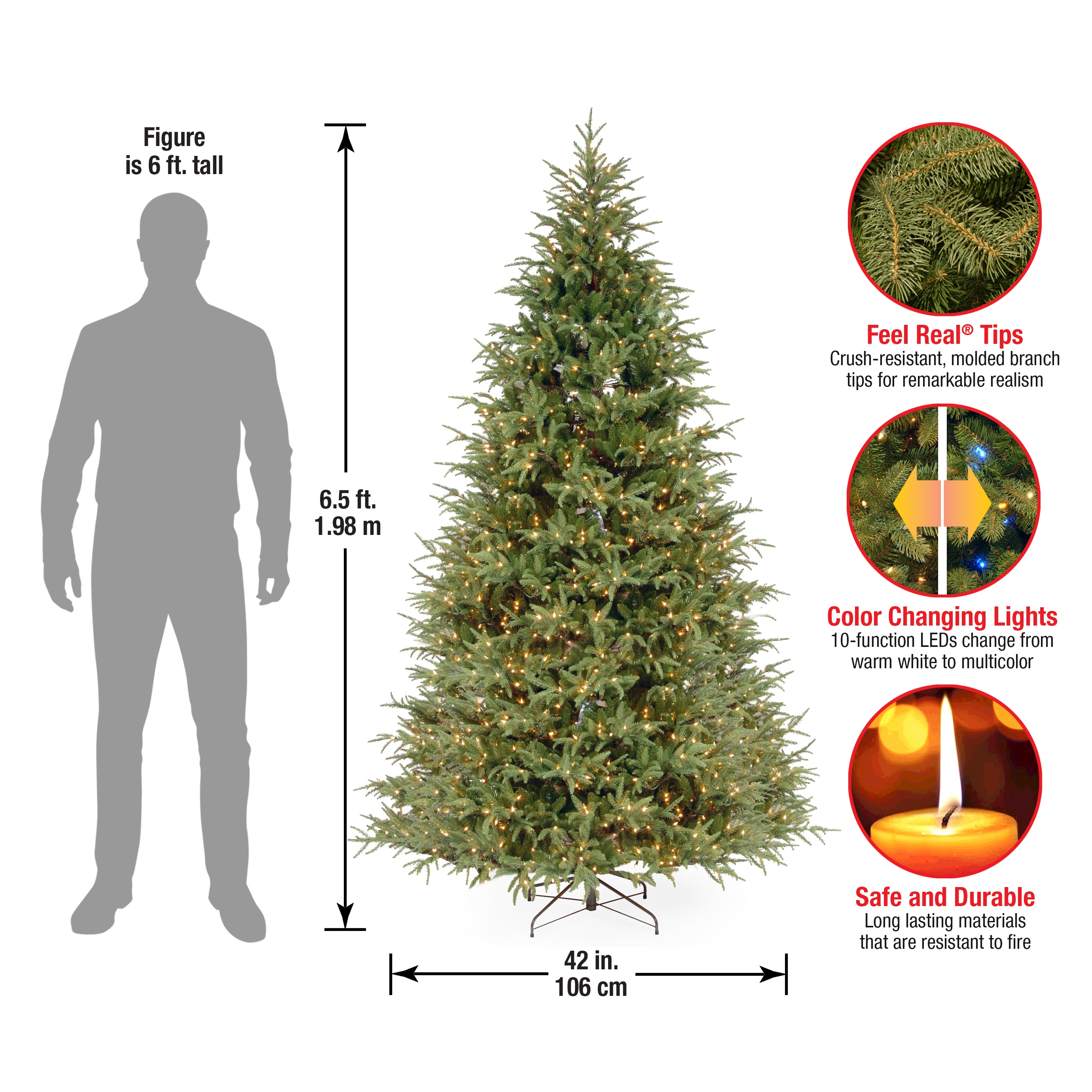 National Tree Company PEFG4-308D-65 Artificial-Christmas-Trees - View #5