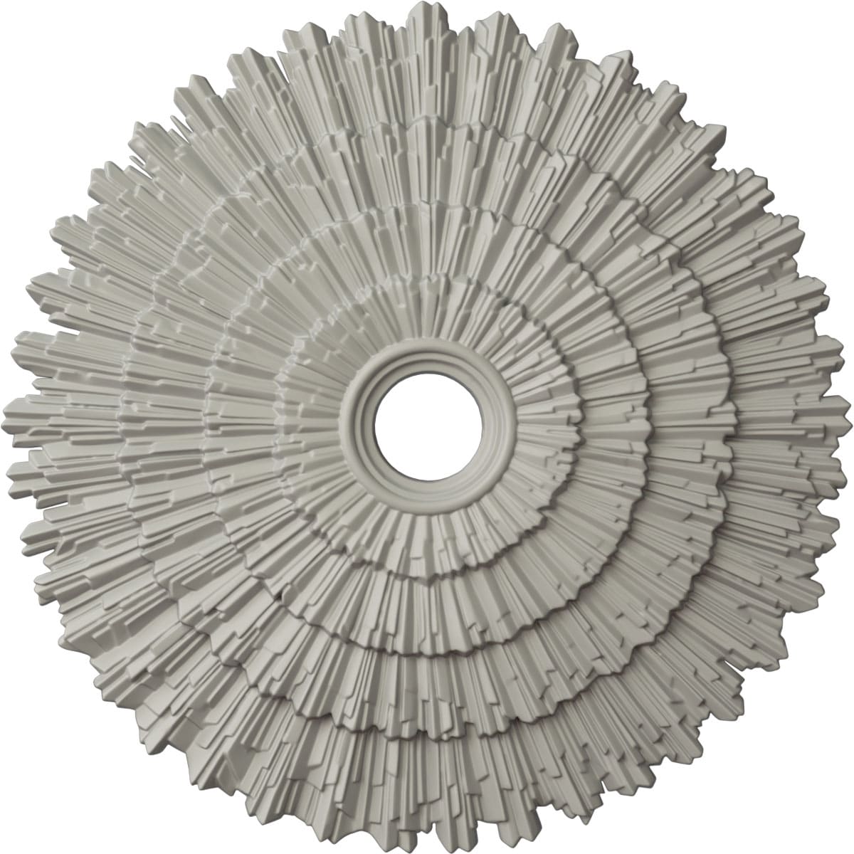 Ekena Millwork CM24ENPCF Eryn 24.75-in W x 24.75-in L Painted Pot Of Cream Polyurethane Whole Ceiling Medallion