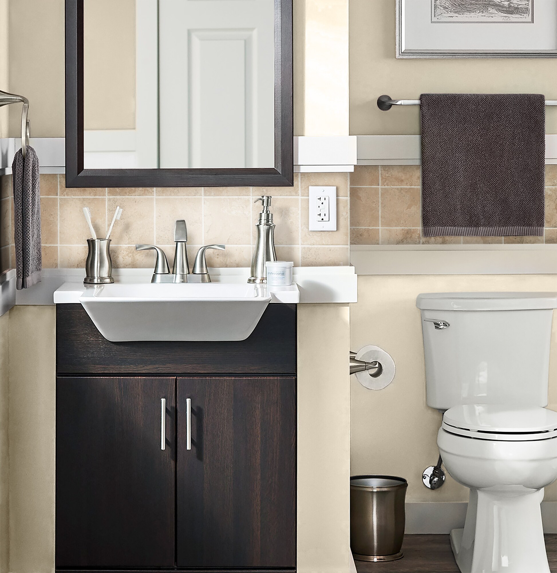 American Olean Pozzalo Sail White Ceramic Bullnose Tile (6-in x 6-in)