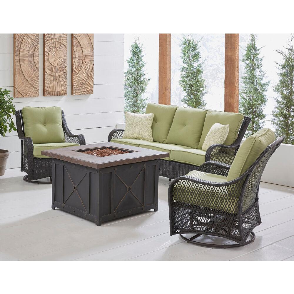 Hanover ORL4PCDFPSW2-GRN Patio-Conversation-Sets - View #12
