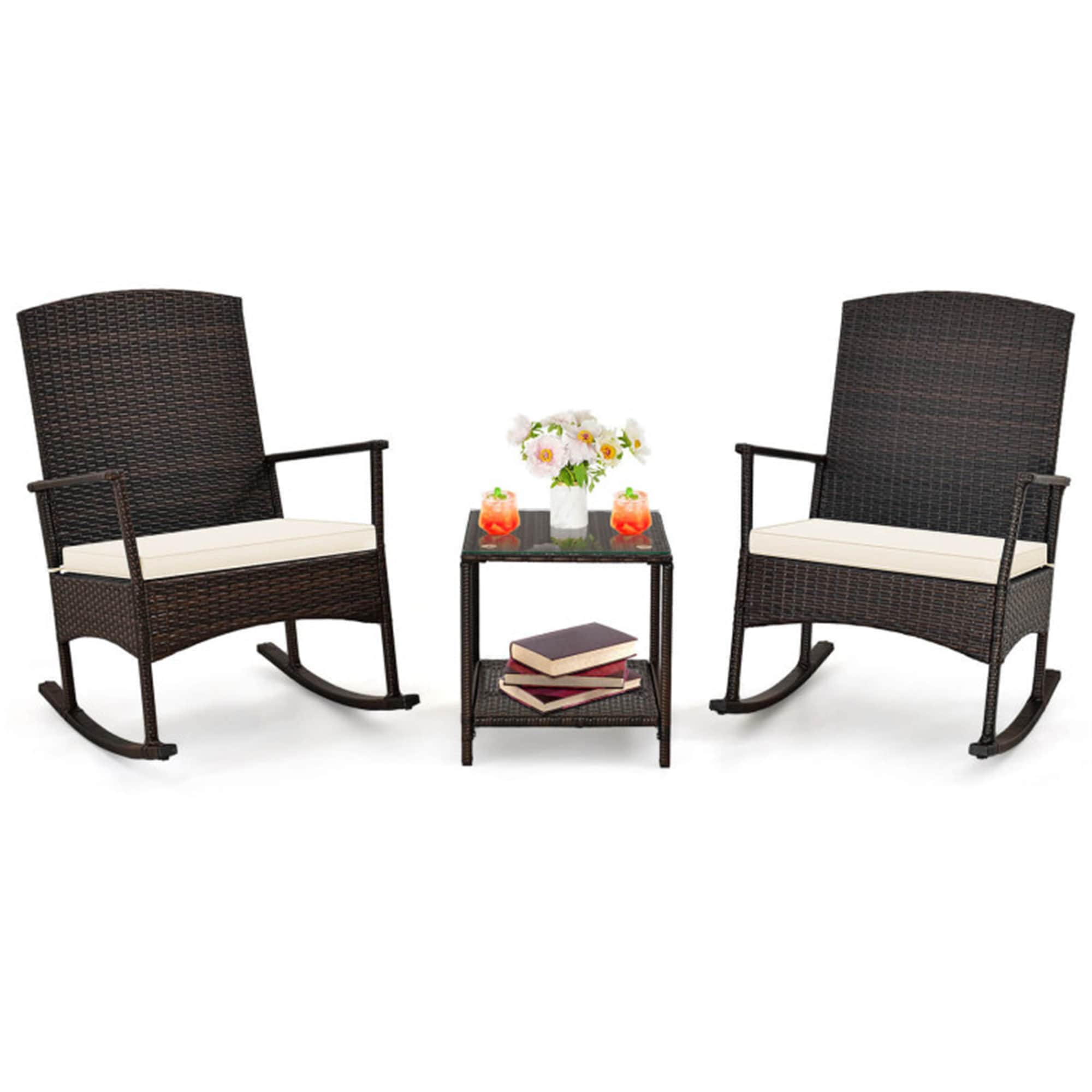 BABOOM BOM-71631WH-OR Patio-Conversation-Sets - View #2