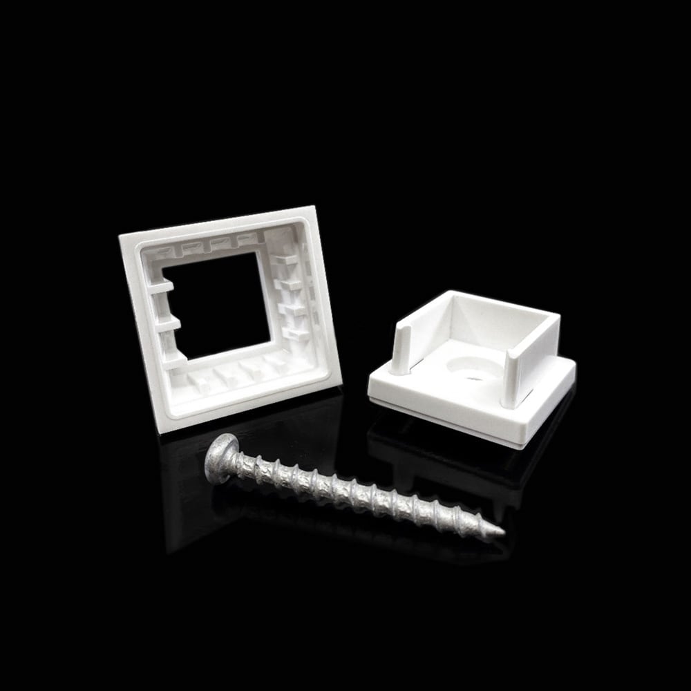 TITAN BUILDING PRODUCTS SLC-SW 1.4-in Snap'n Lock Baluster Connector White Plastic Baluster connector 10 -Pack