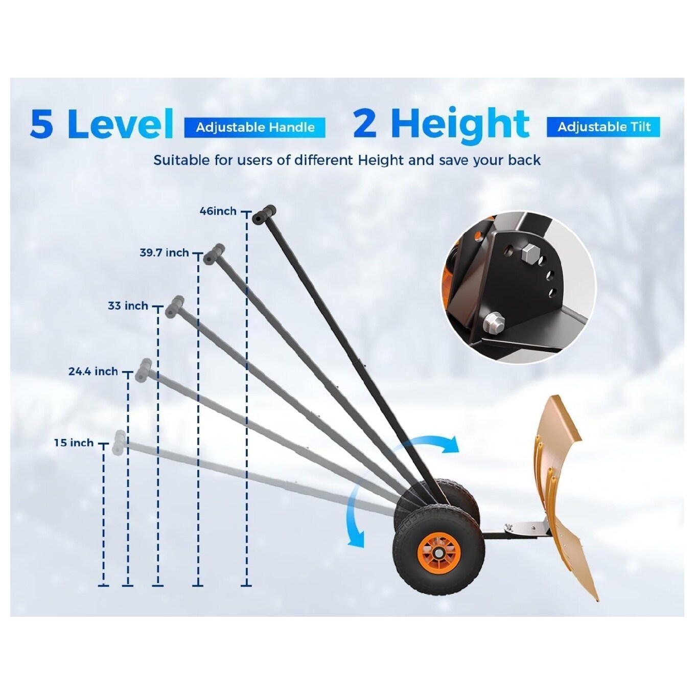 Garvee ZQ-PPG-3469RXTQ Snow-Shovels - View #8