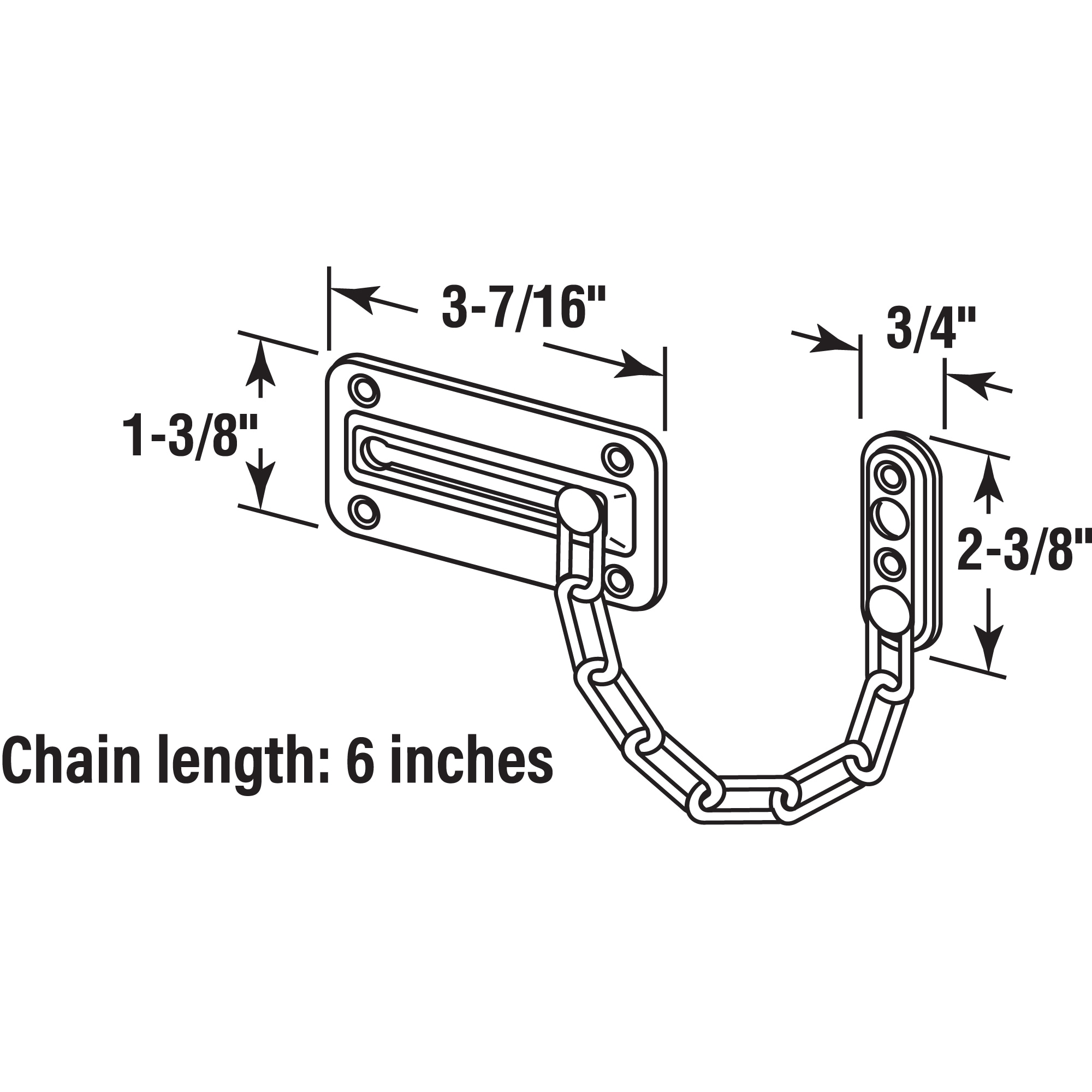 Prime-Line U 9905 Entry-Door-Flip-Locks - View #2