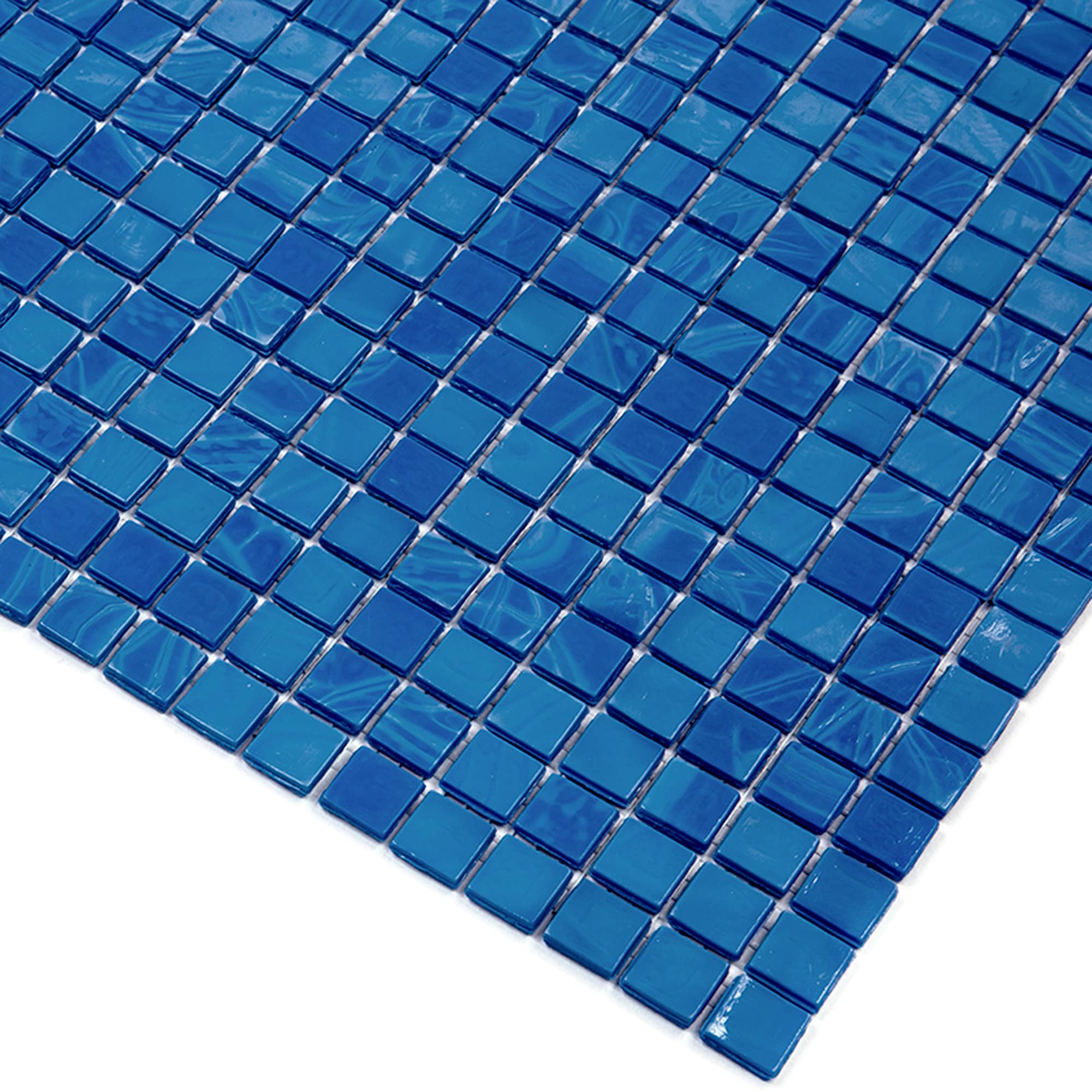 Apollo Tile Skosh Sapphire Blue 11-1/2-in x 11-1/2-in Glossy Glass Uniform Squares Floor and Wall Tile (18.69-sq. ft/ Carton)